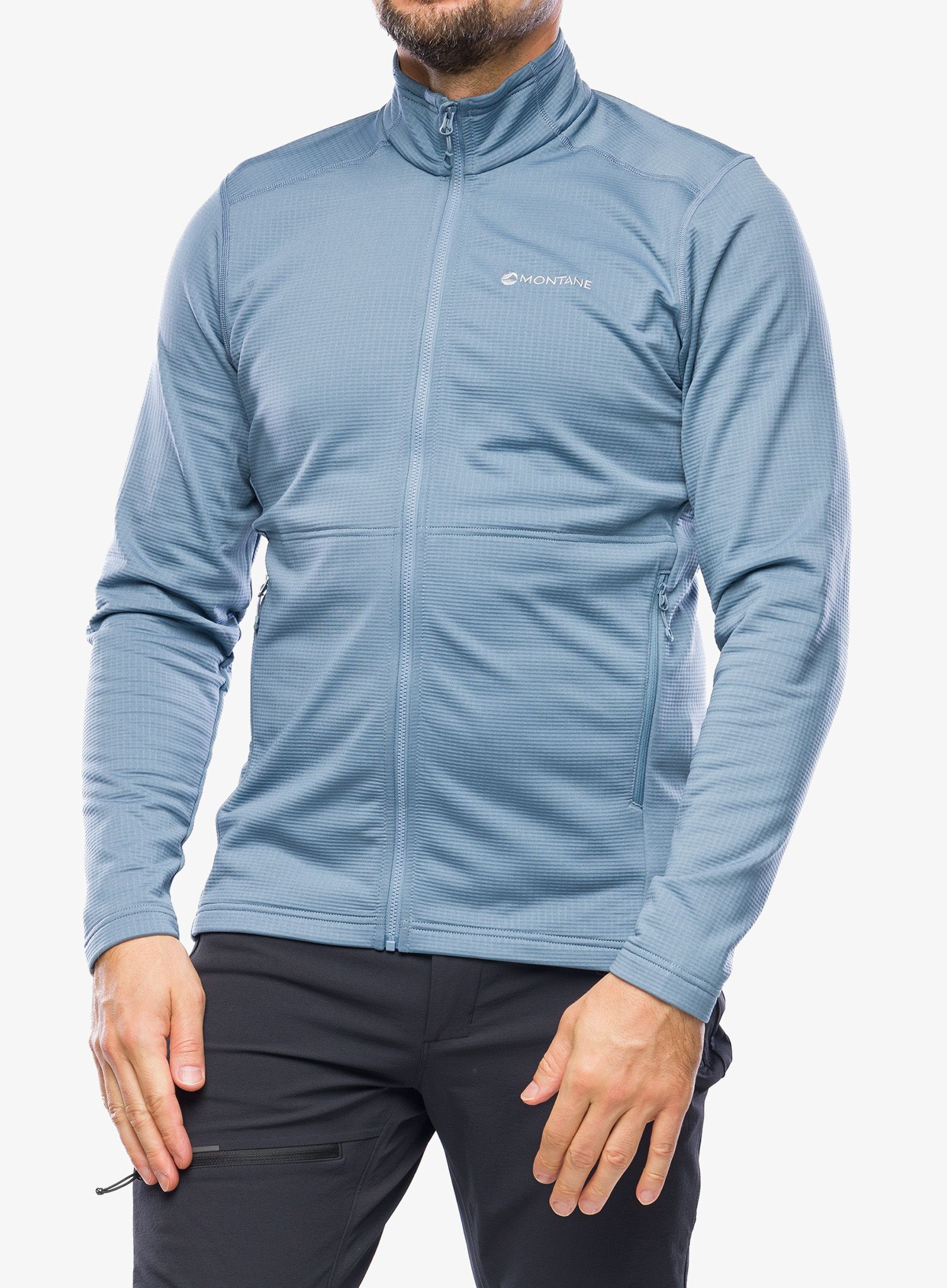Mikina bez kapuce Montane Protium Jacket - stone blue