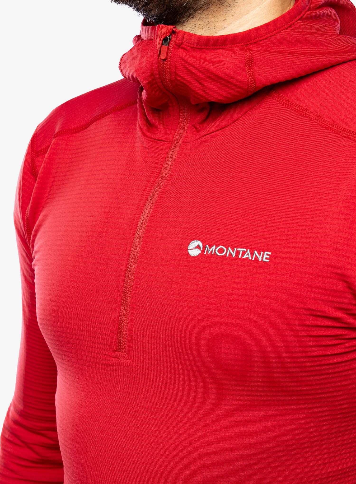 Mikina s kapucí Montane Protium Lite Hoodie - acer red