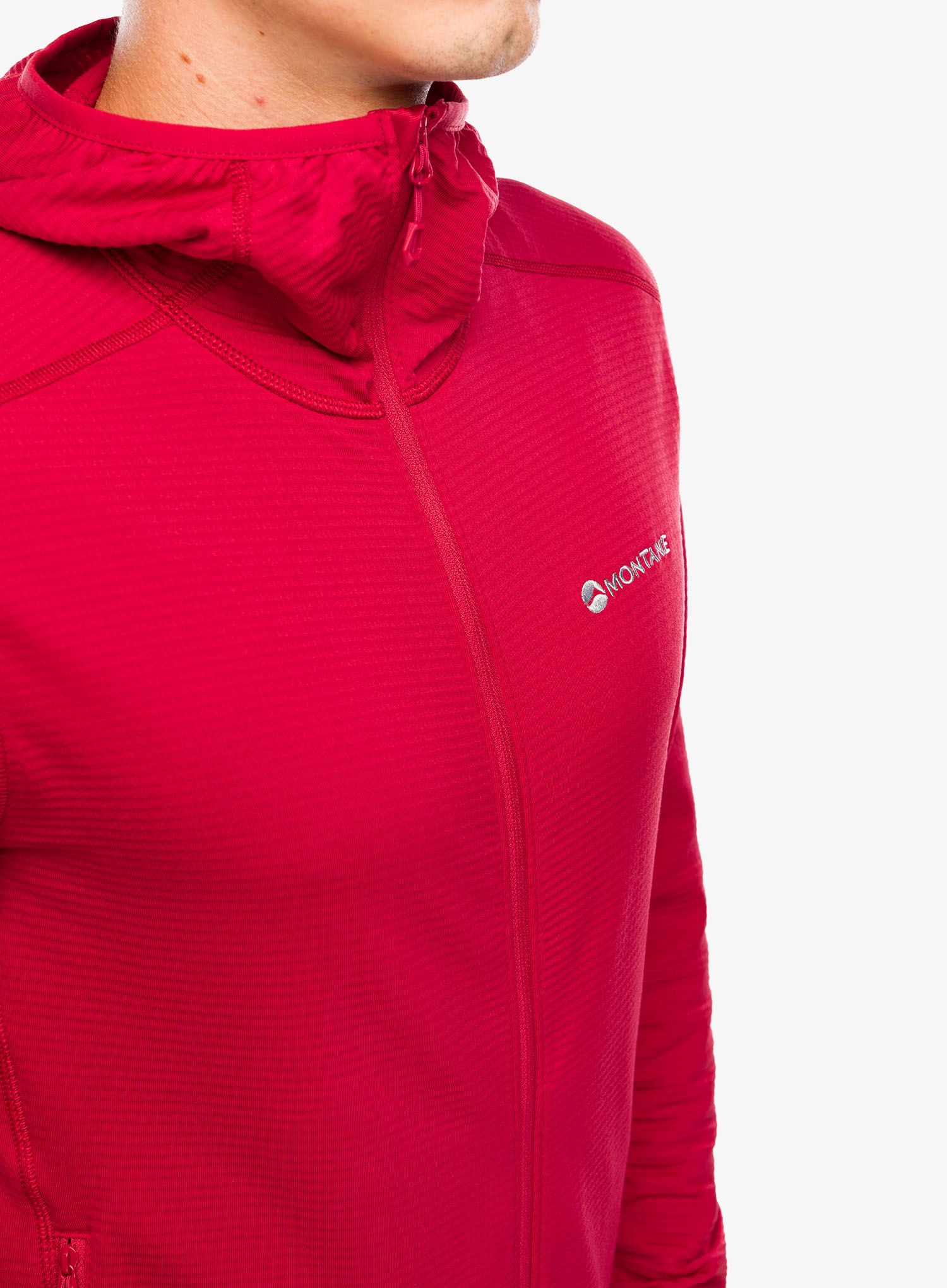 Mikina s kapucí Montane Protium Lite Hoodie - acer red
