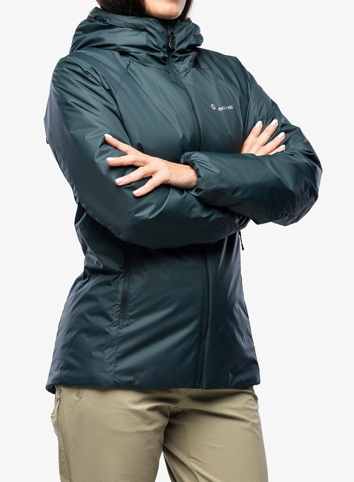 Zateplená bunda dámská Montane Respond Hoodie - deep forest
