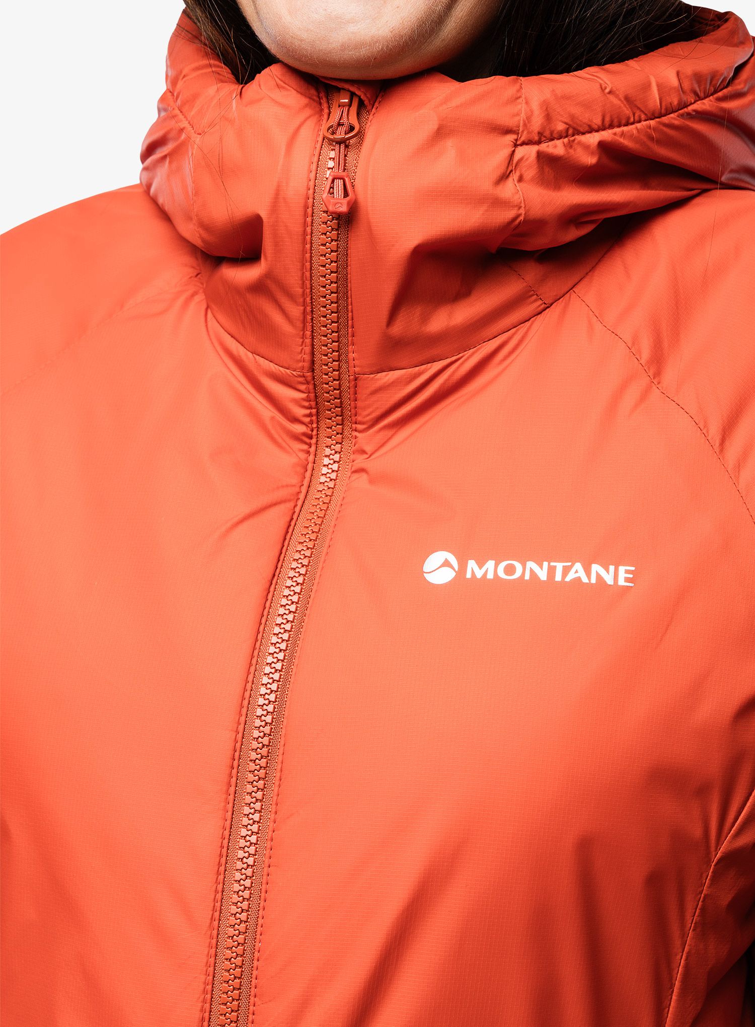Zateplená bunda dámská Montane Respond Hoodie - saffron red