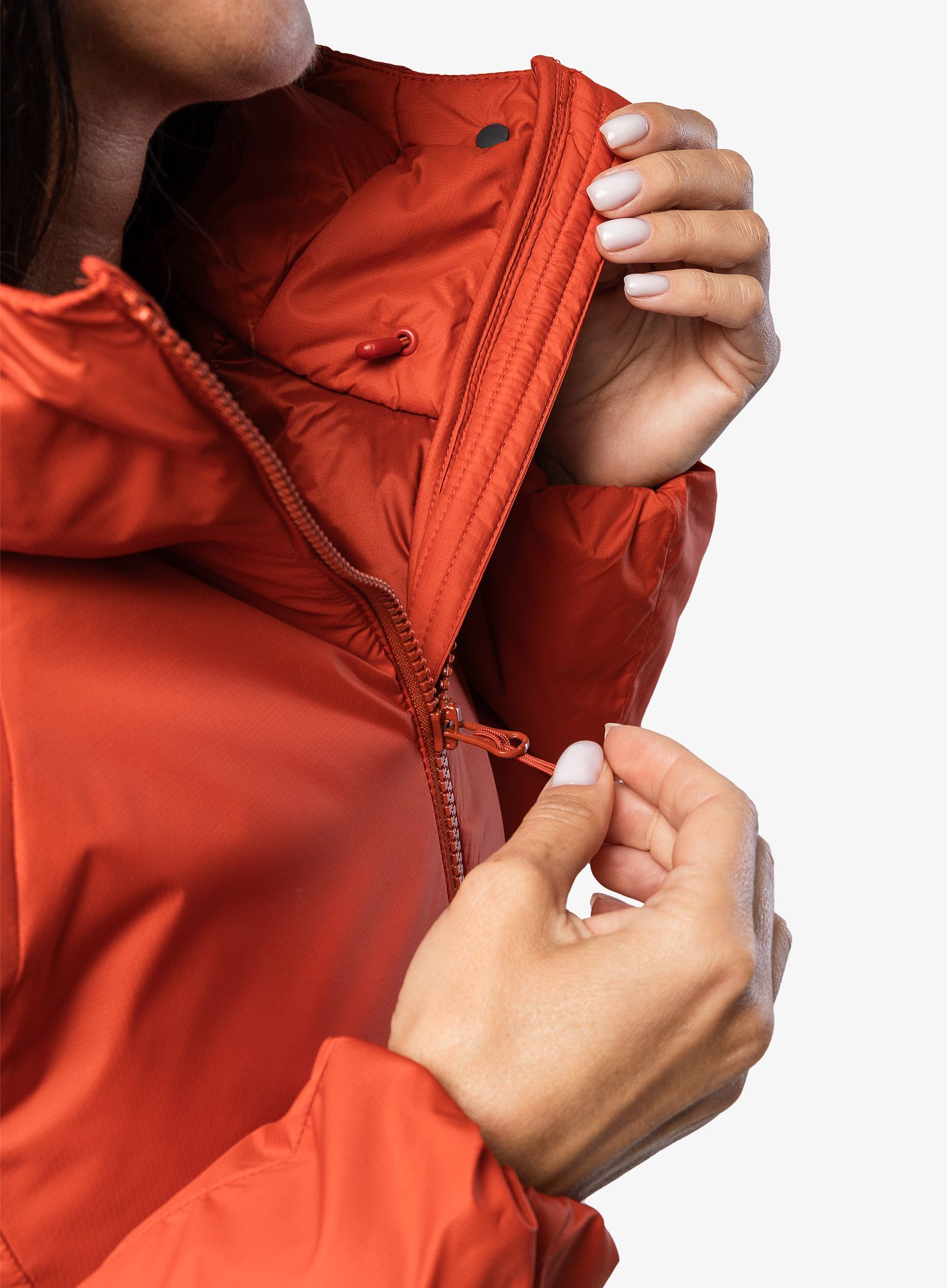 Zateplená bunda dámská Montane Respond Hoodie - saffron red
