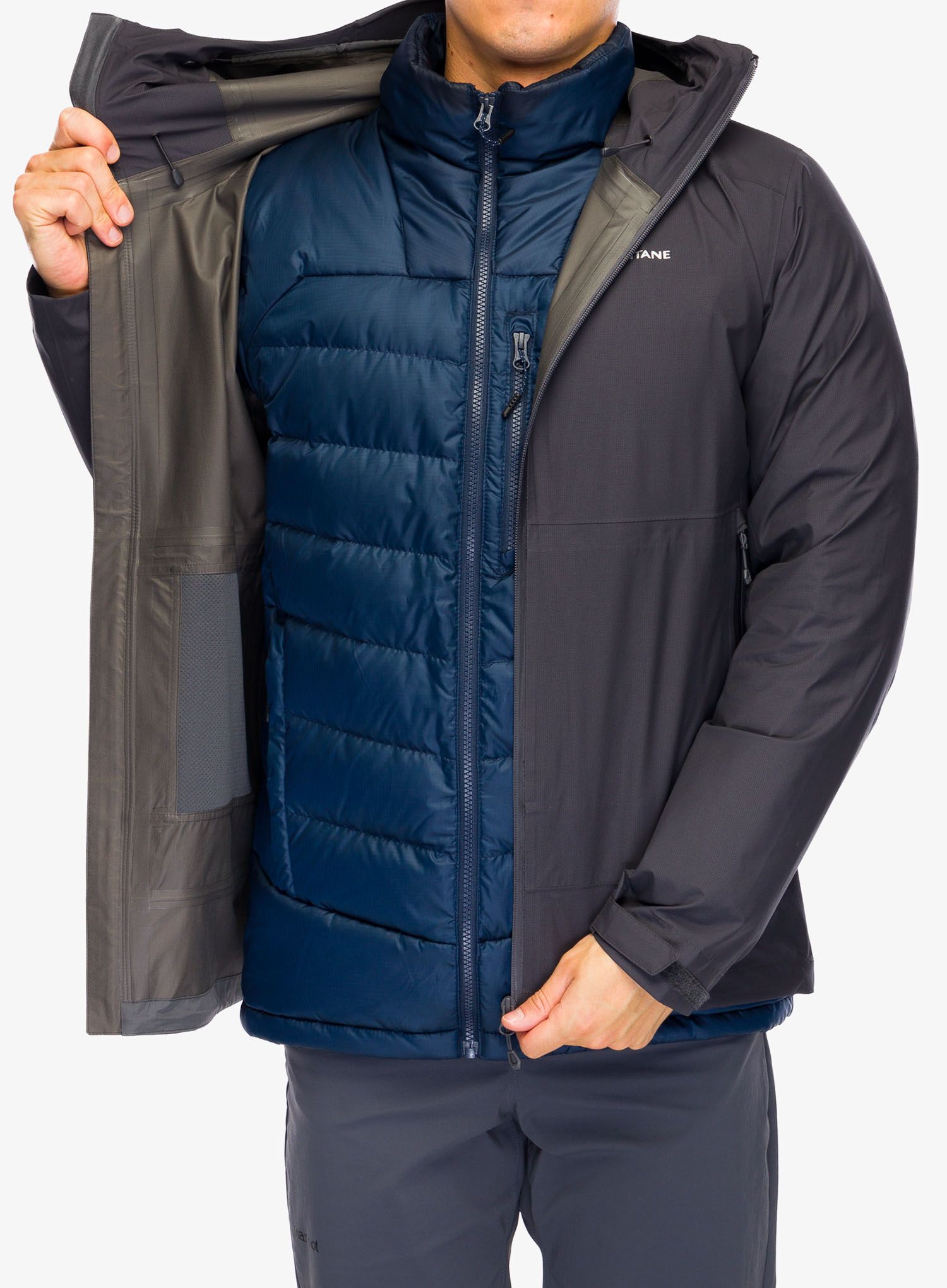 Bunda s membránou Montane Spirit Lite Jacket - midnight grey