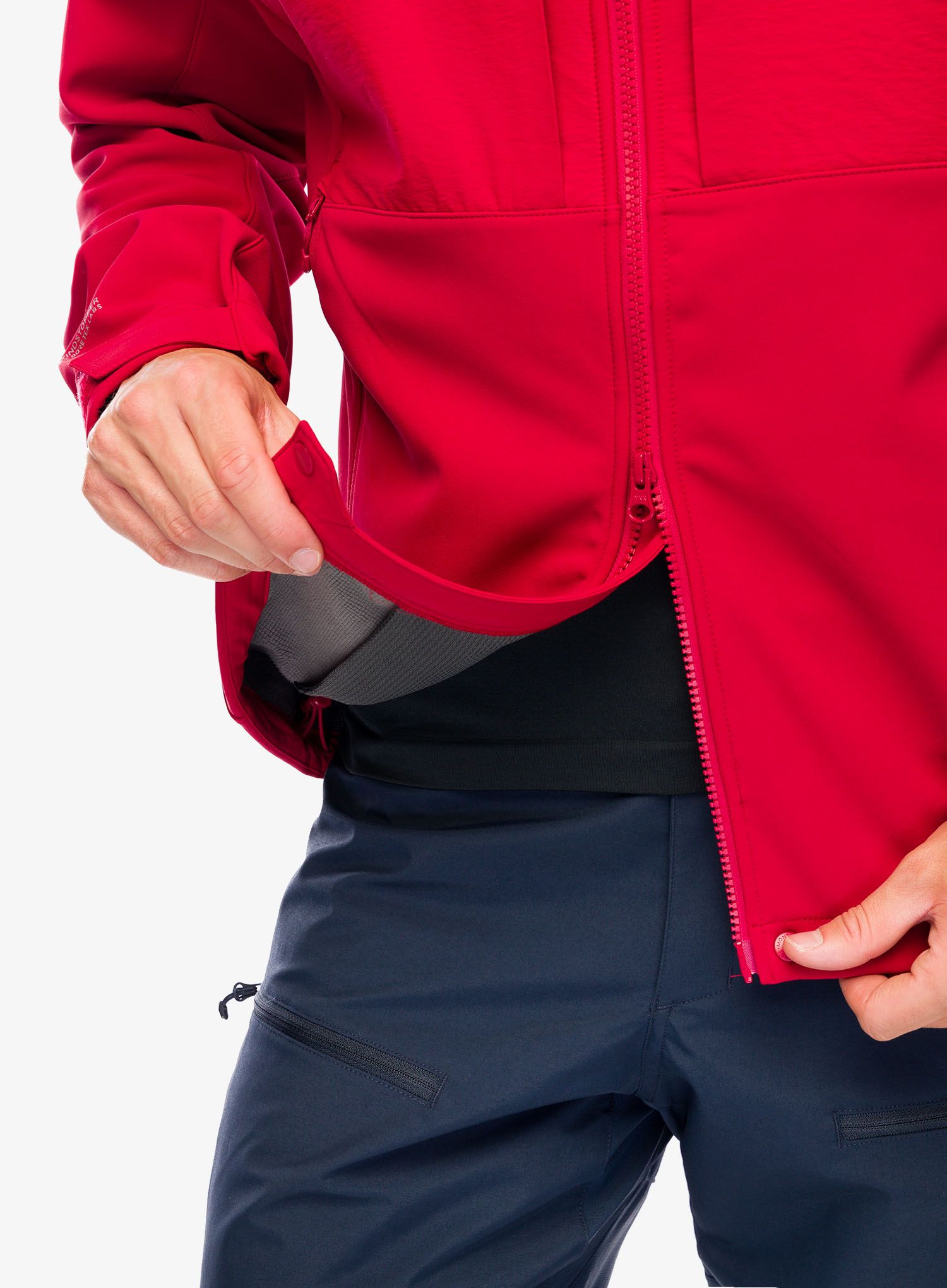 Softshellová bunda Montane Windjammer XPD Hoodie - acer red