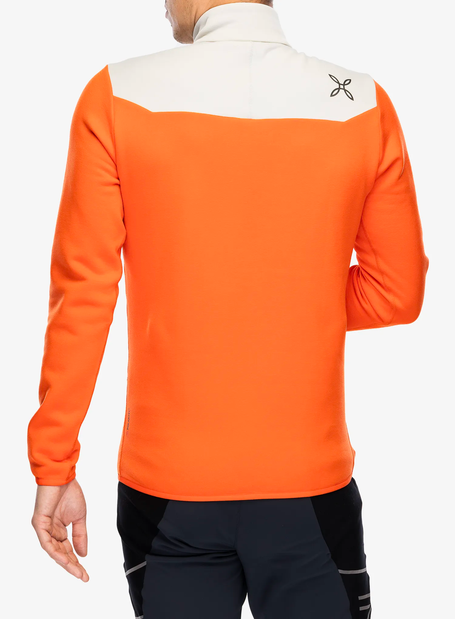 Fleece mikina Montura Altitude Anorak - orange/quiet grey