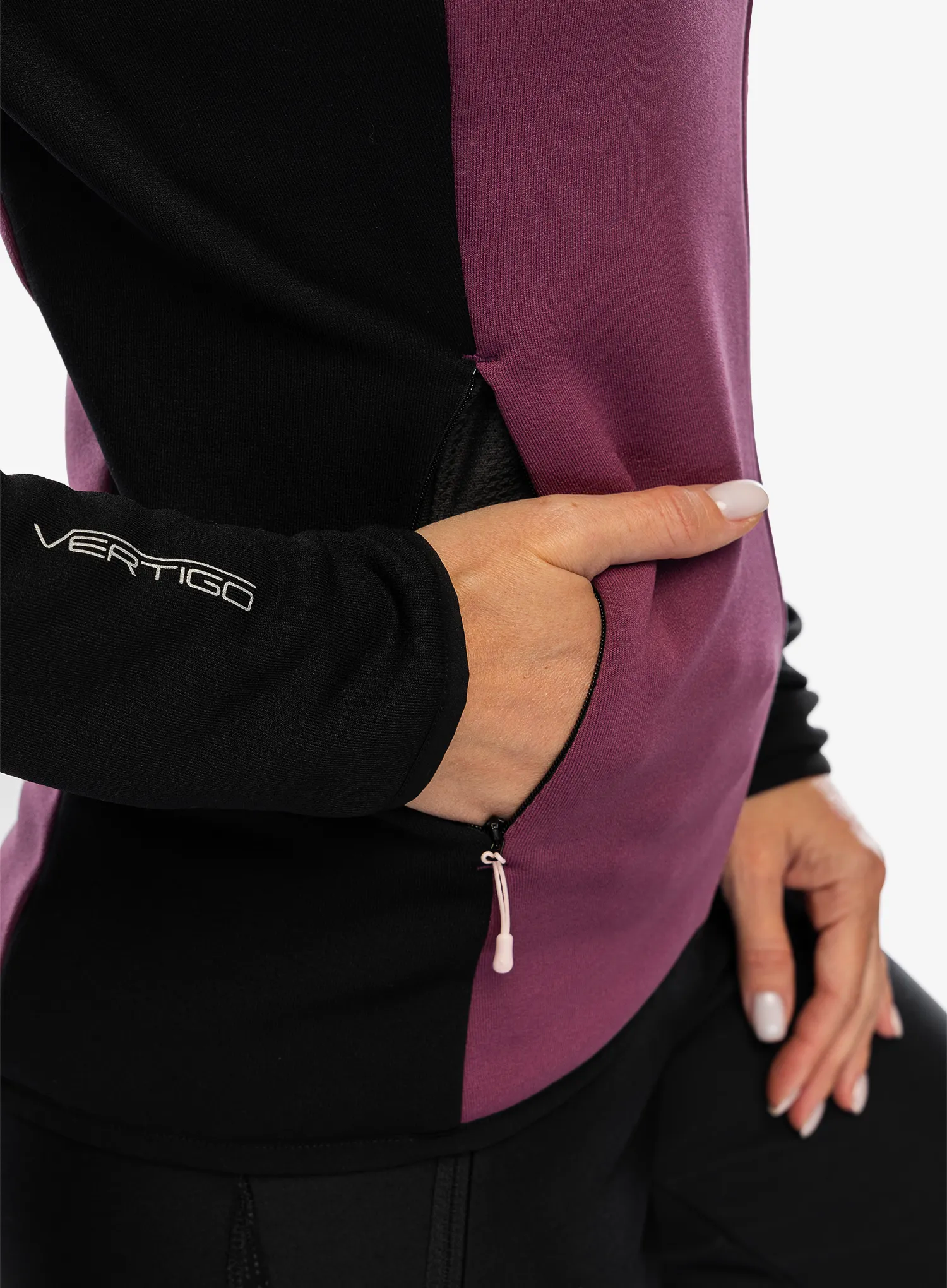 Fleece mikina dámská Montura Altitude Maglia - wine red/light rose