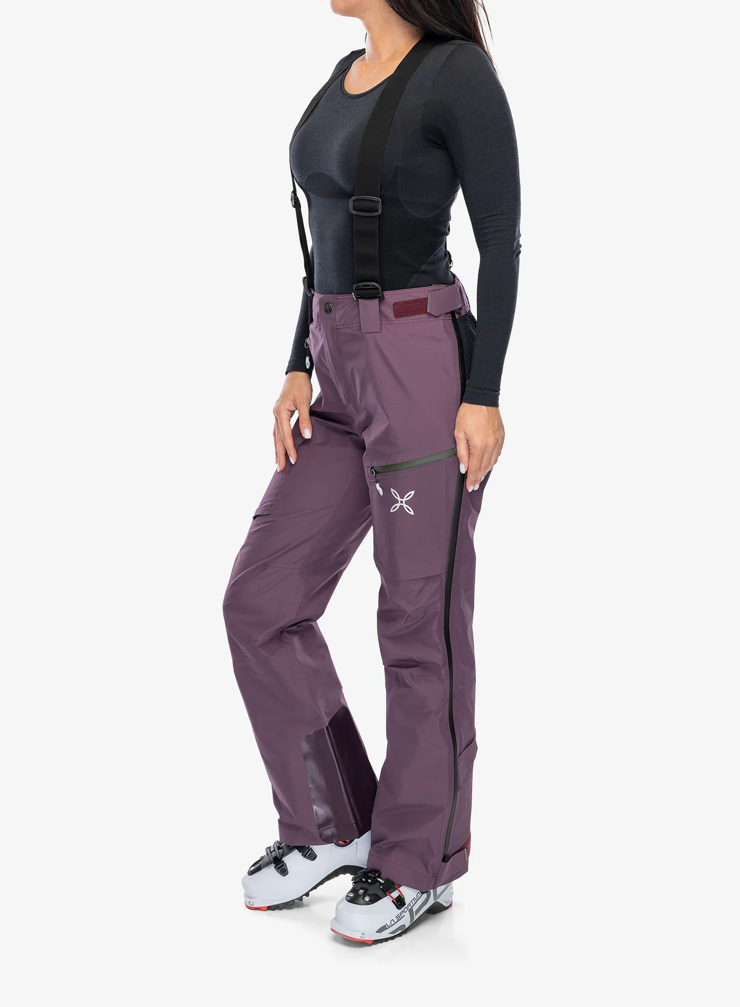 GORE TEX kalhoty dámské Montura Cliff Cover Pants - wine red/sage green