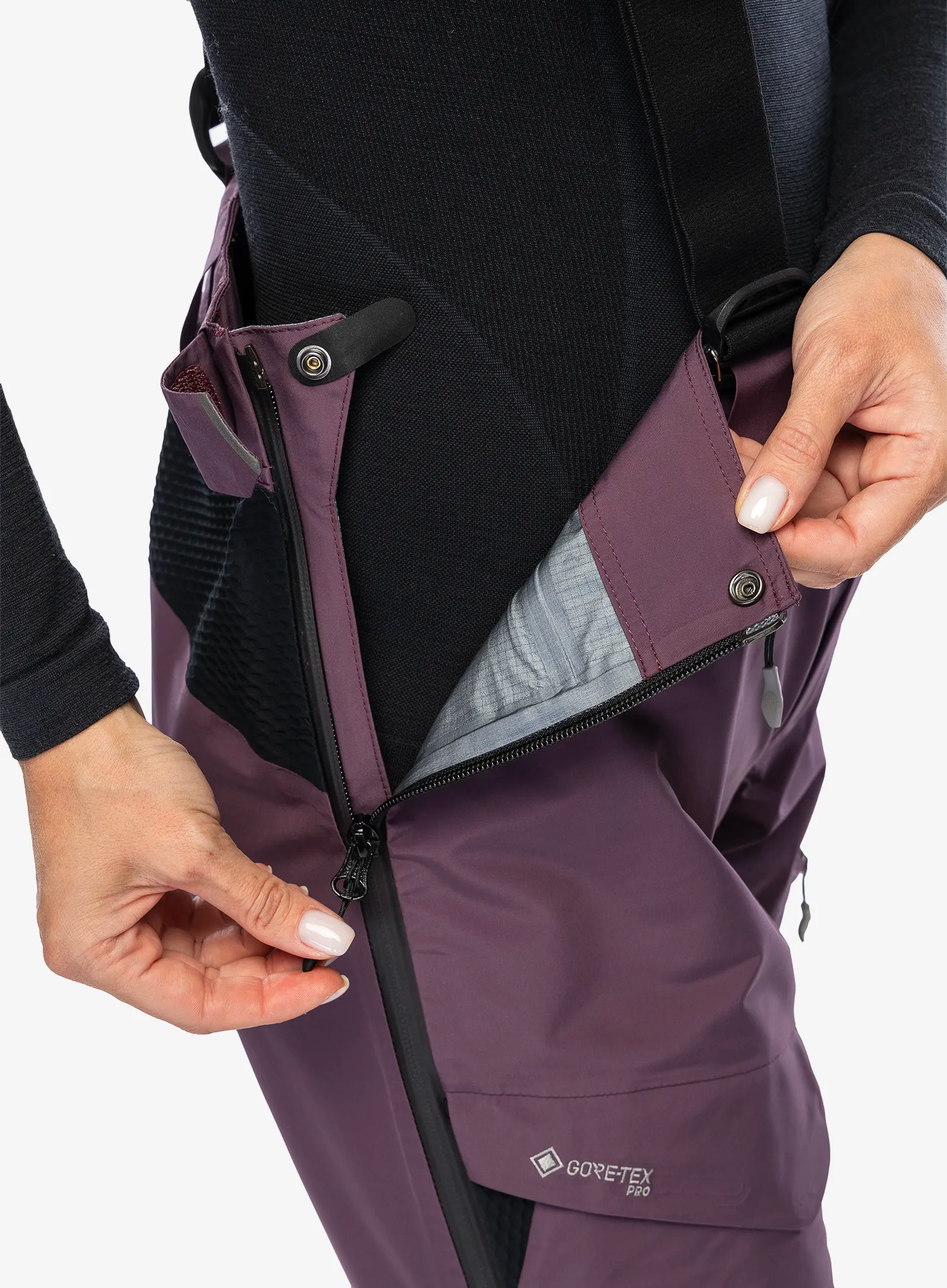 GORE TEX kalhoty dámské Montura Cliff Cover Pants - wine red/sage green