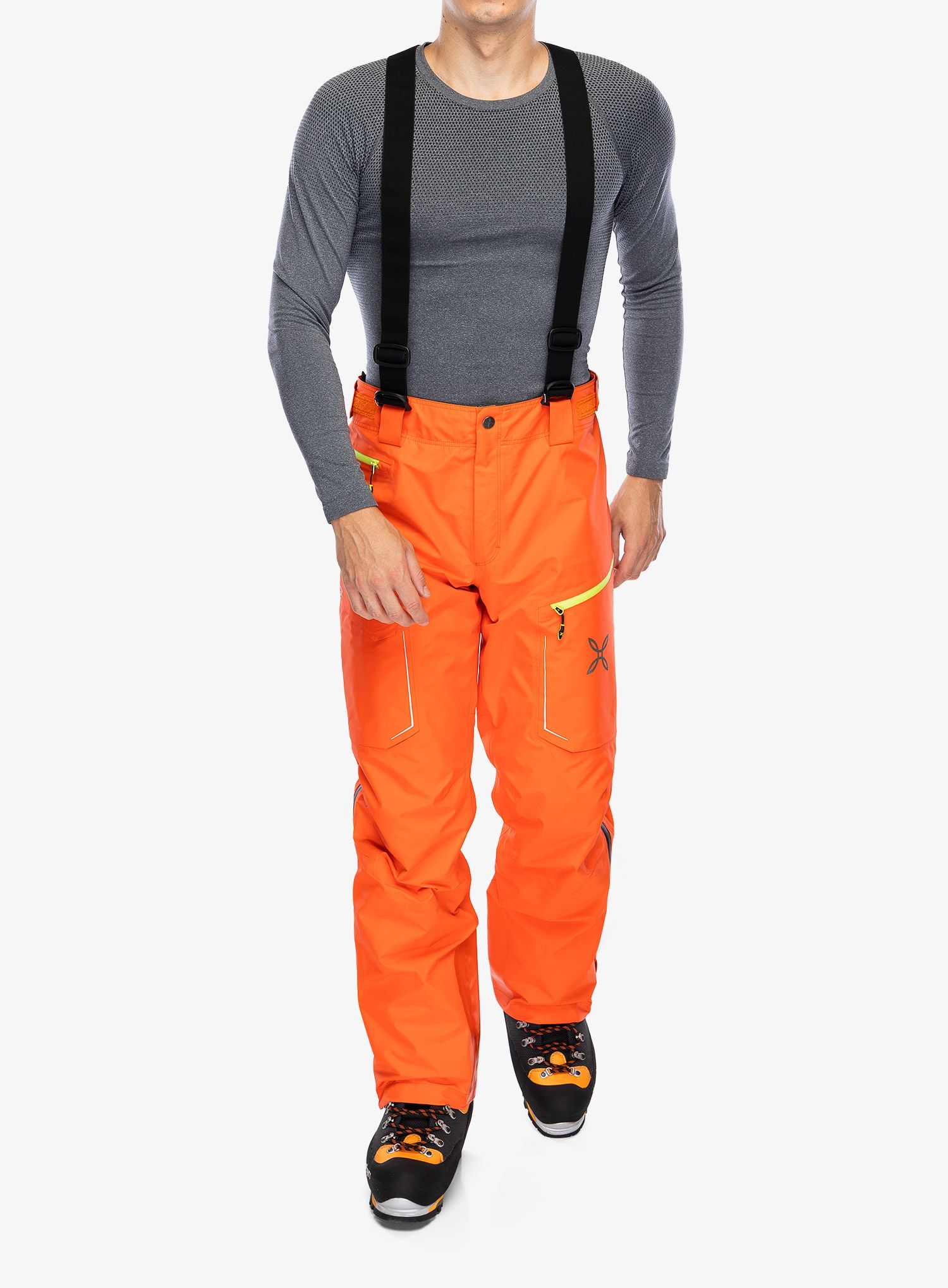 GORE TEX kalhoty Montura Cliff Cover Pants - orange/verde lime
