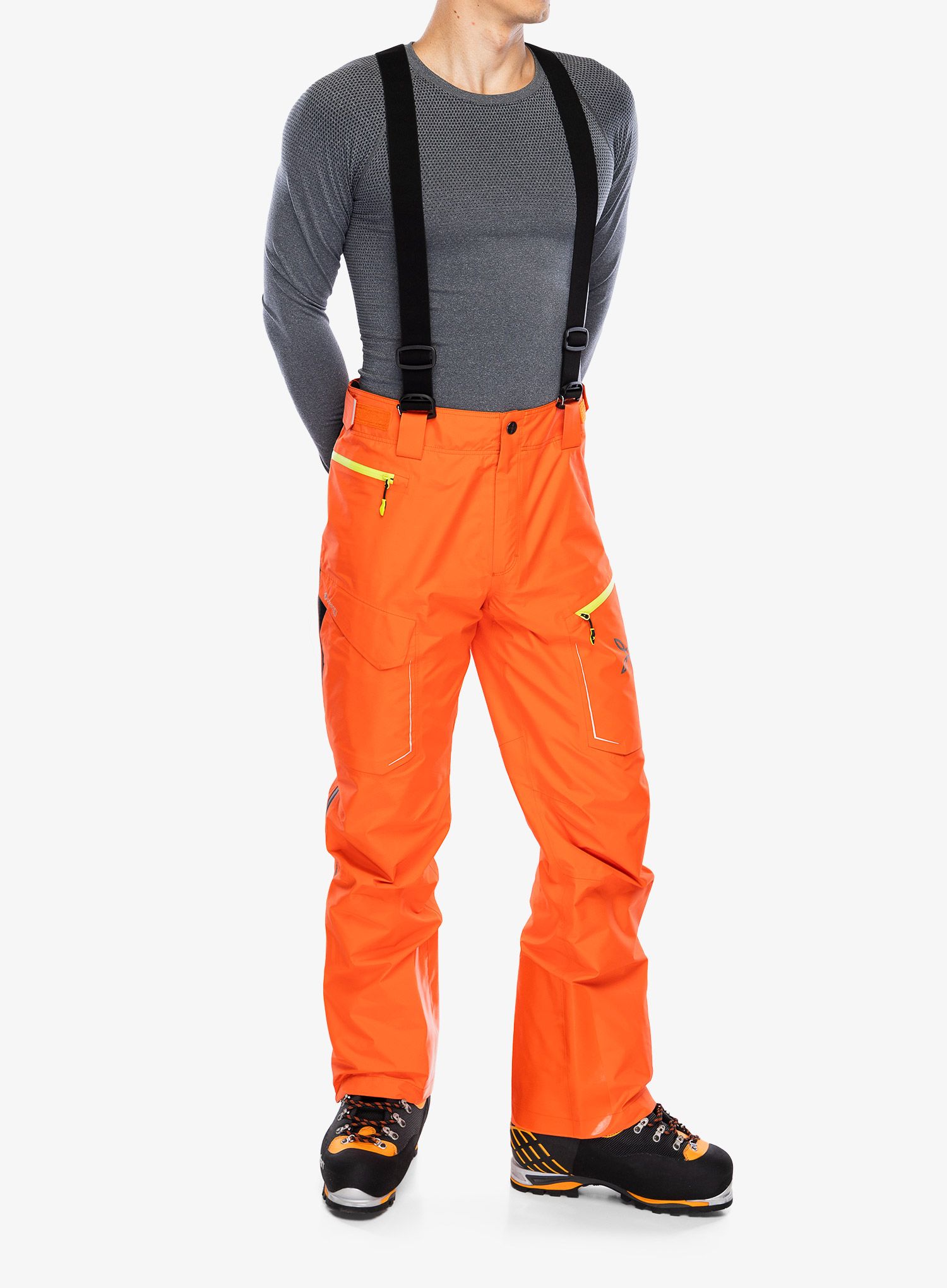GORE TEX kalhoty Montura Cliff Cover Pants - orange/verde lime