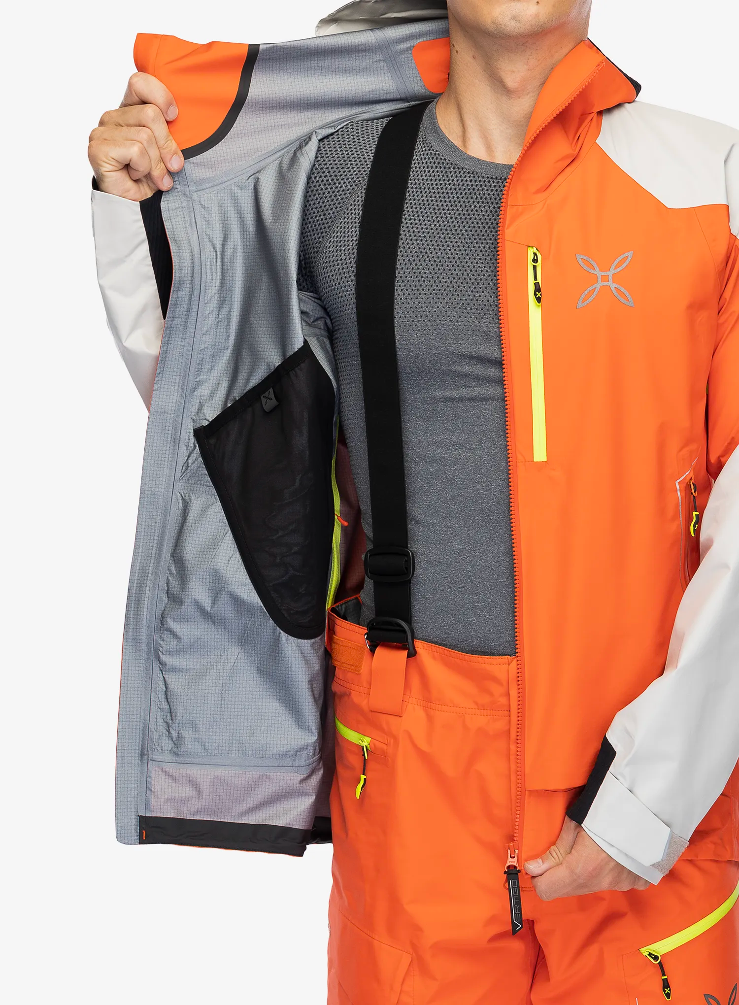 GORE TEX bunda Montura Cliff Jacket - orange/verde lime