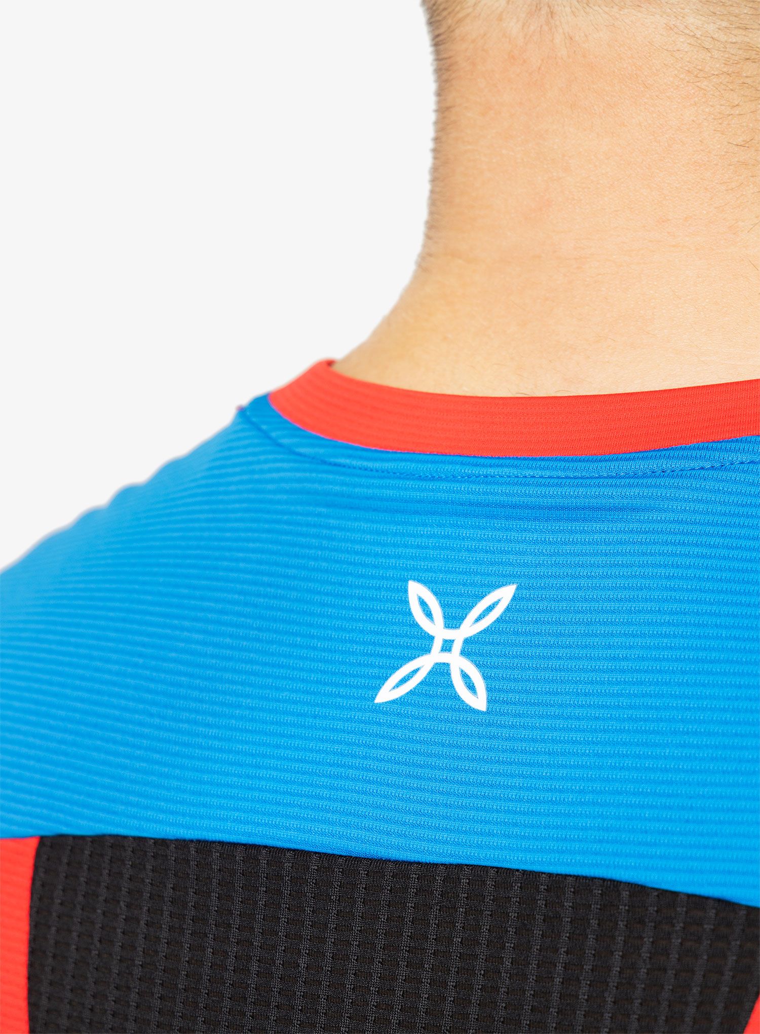 Cyklistické triko Montura Crossover T-shirt - power red/celeste