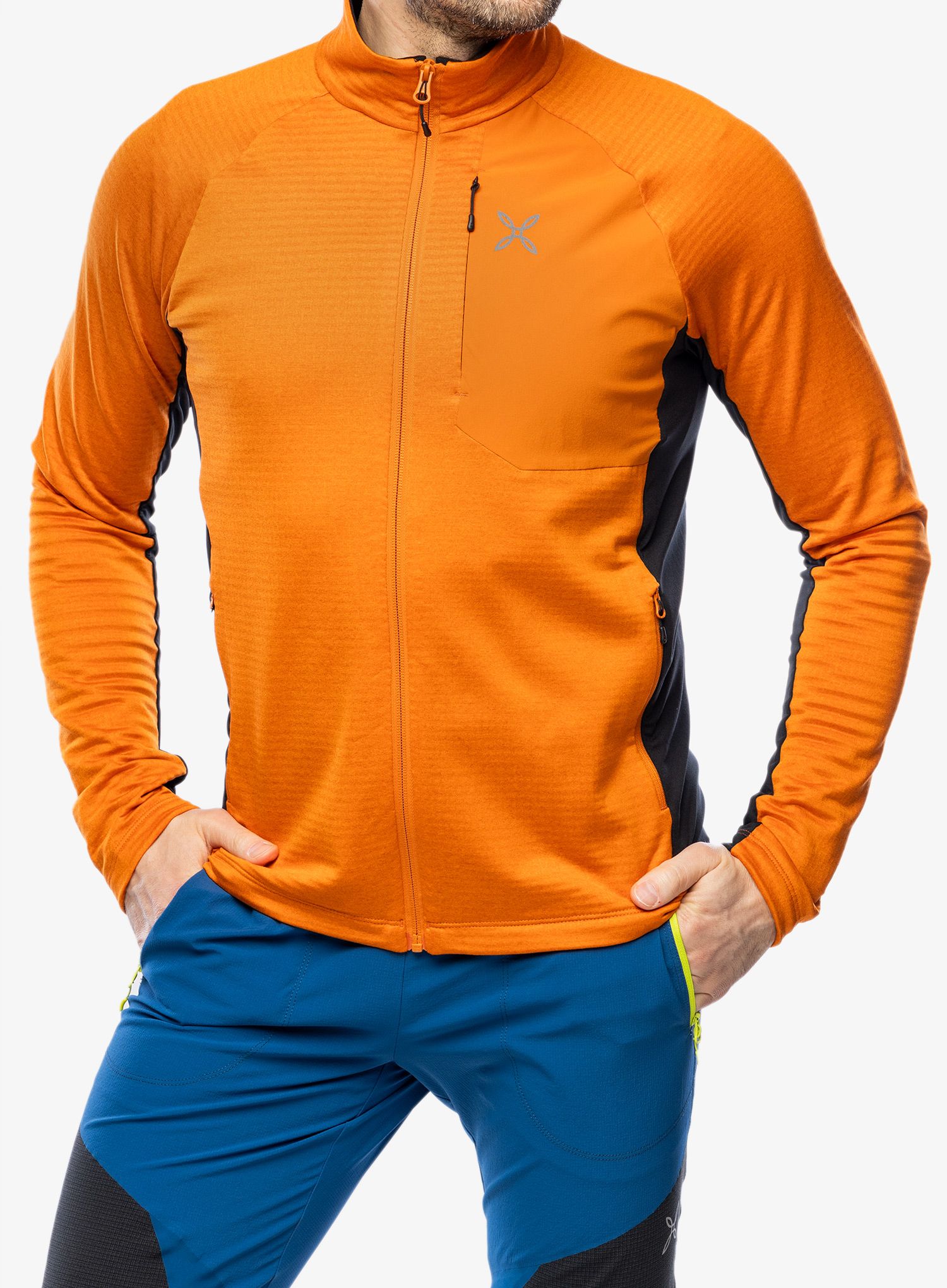 Mikina bez kapuce Montura Dolomiti Maglia - mandarine