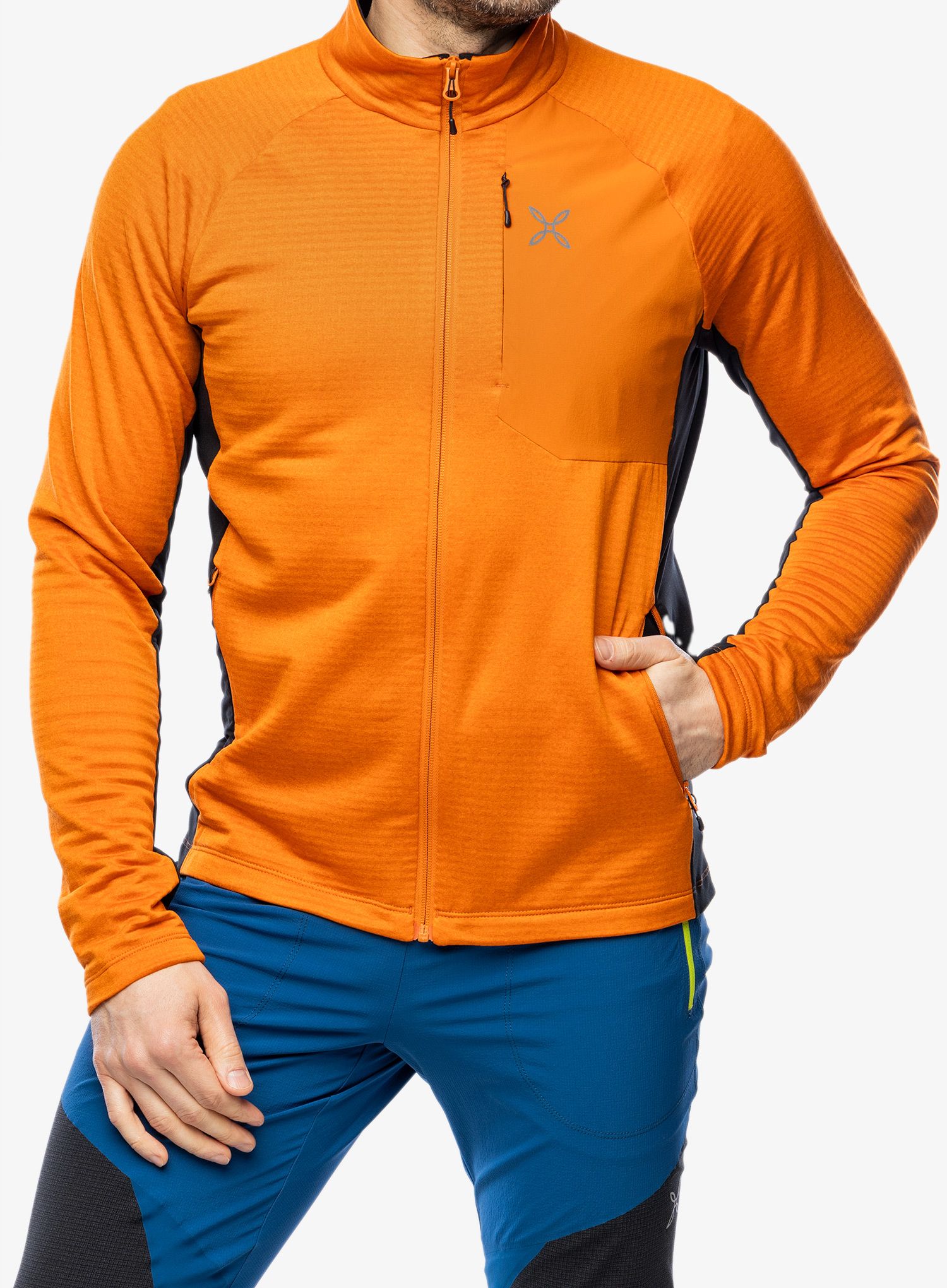 Mikina bez kapuce Montura Dolomiti Maglia - mandarine