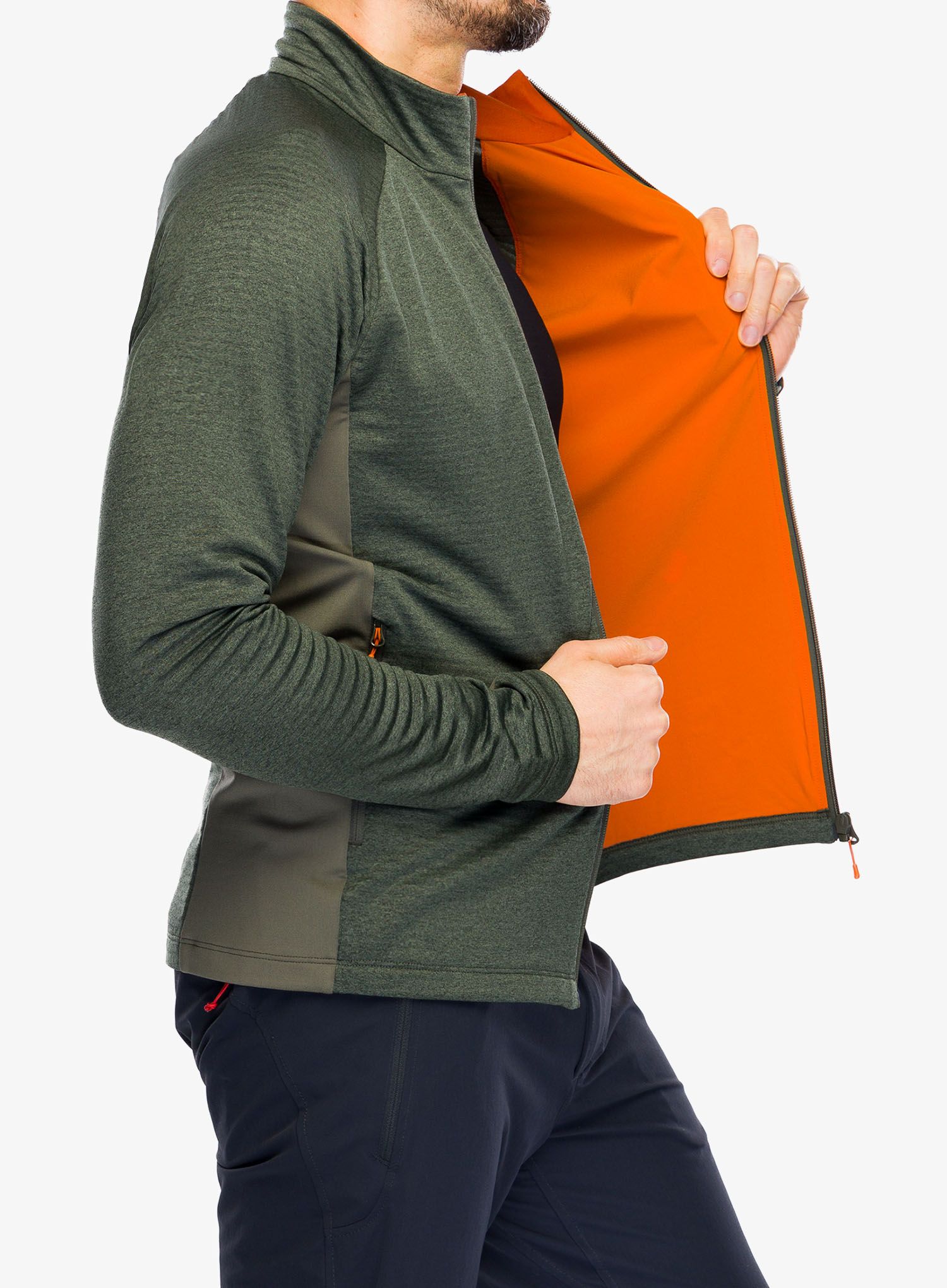 Rozepínací mikina Montura Dolomiti Maglia - sage green