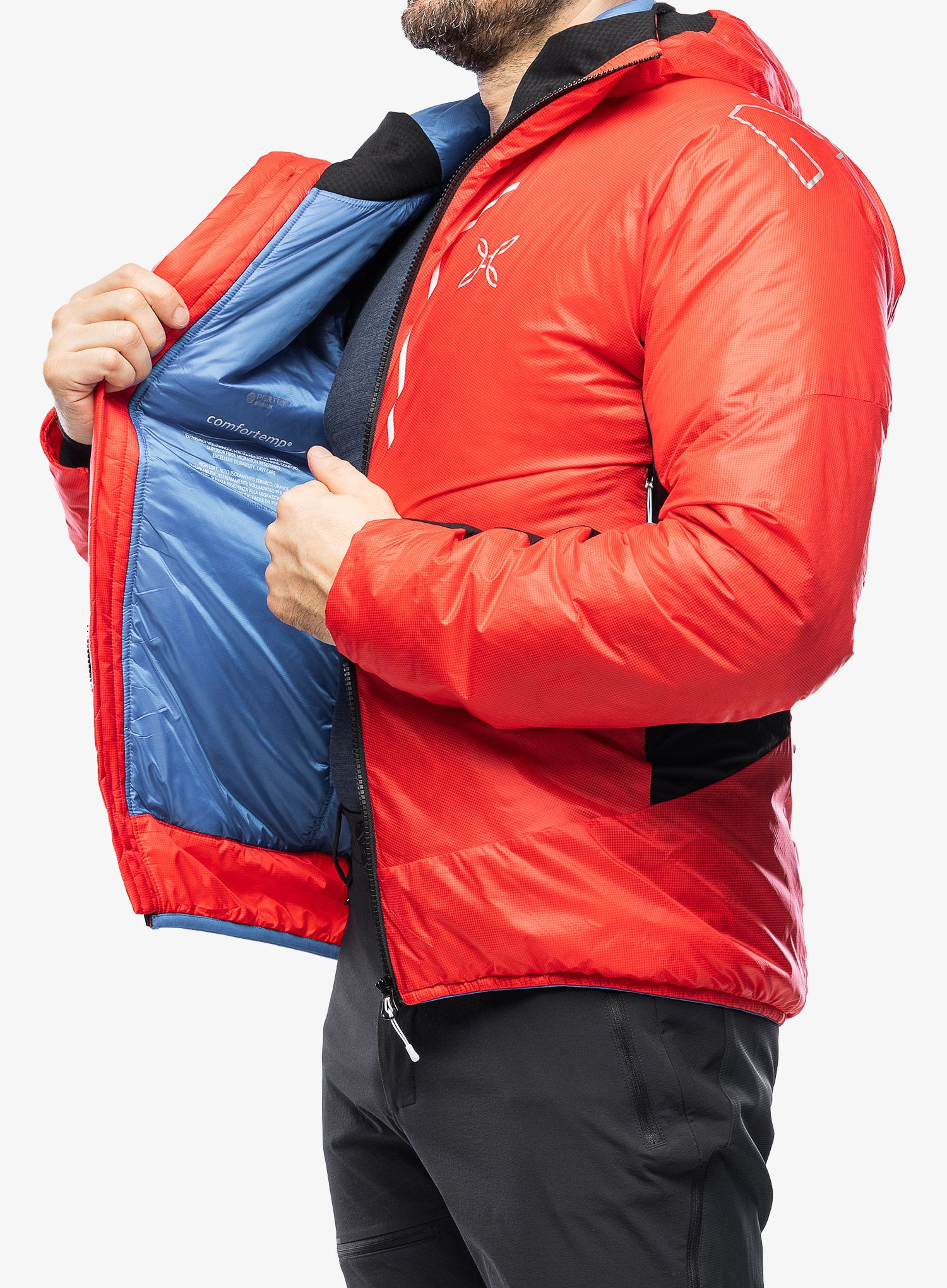 Zateplená bunda Montura Eiger Jacket - power red/bright blue