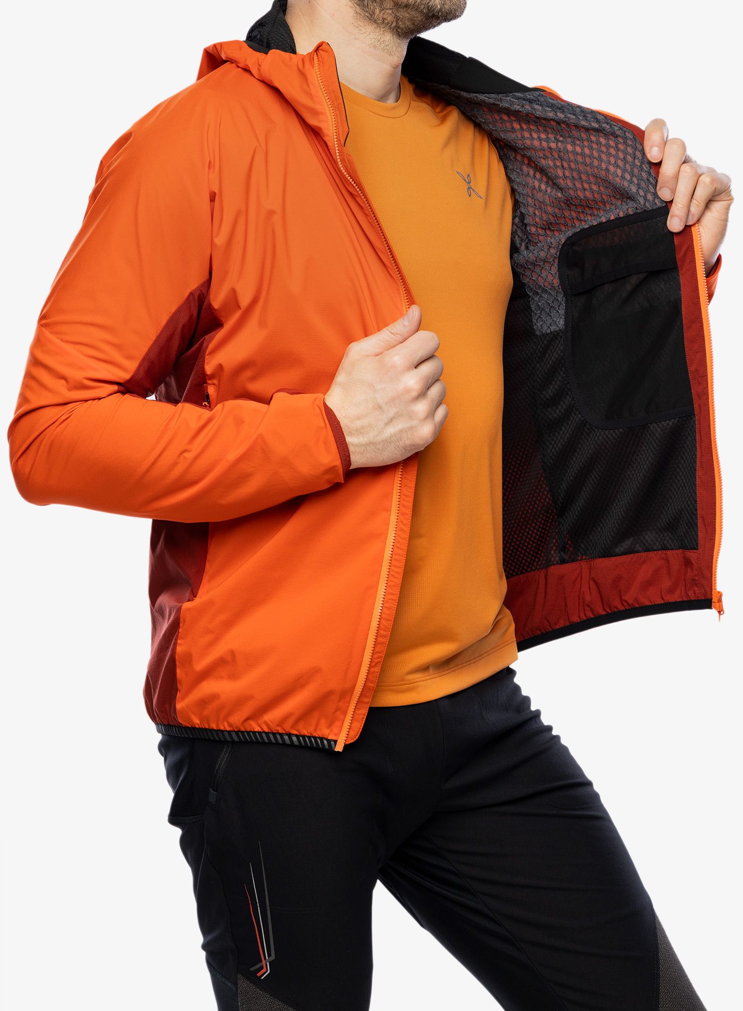 Softshellová bunda Montura Eiger Light Jacket - bright orange/tobacco