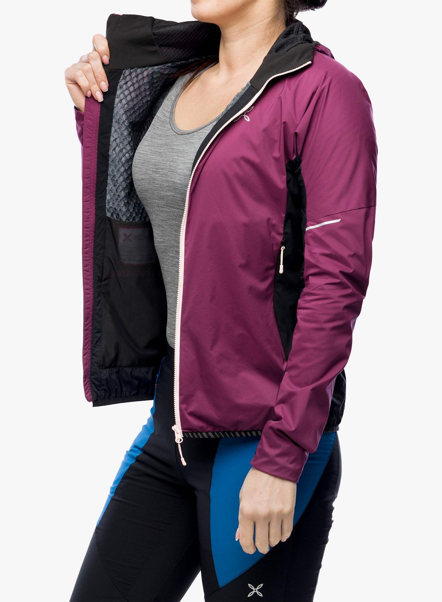 Softshellová bunda dámská Montura Eiger Light Jacket - wine red/light rose