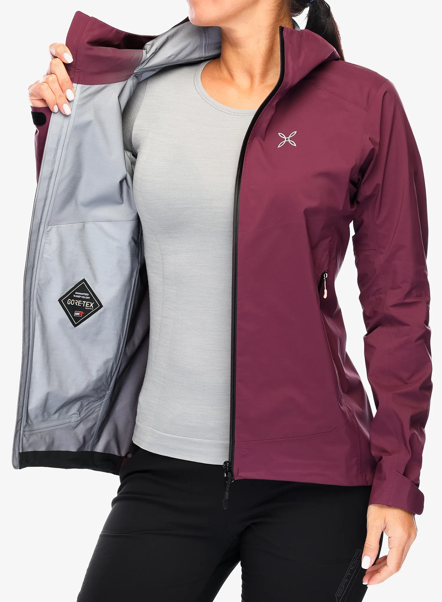 GORE TEX bunda dámská Montura Elba G Jacket - wine red/light rose