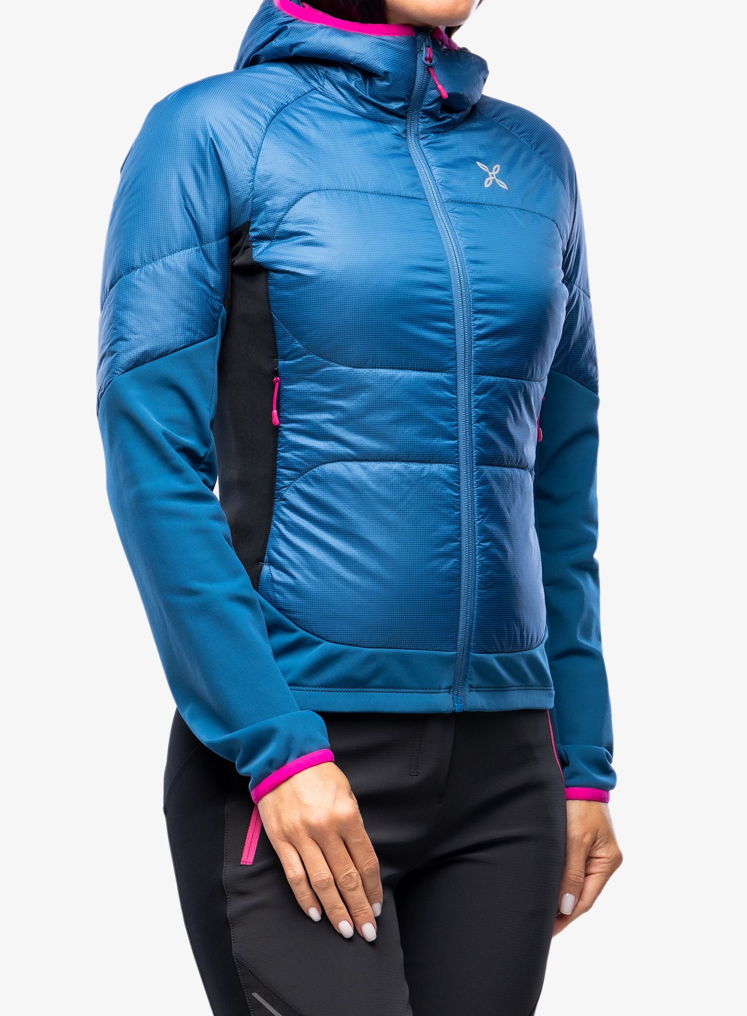 Damska bunda na skialpy Montura Enigma Hybrid Jacket - deep blue/intense violet