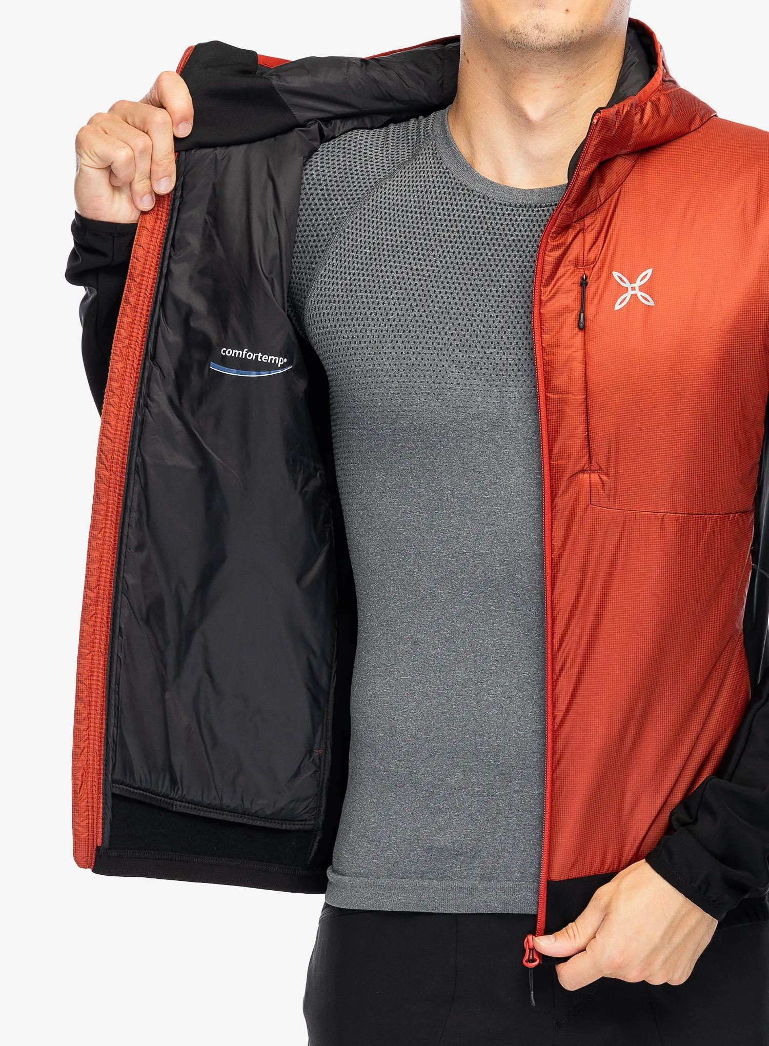 Hybridní bunda Montura Enigma Hybrid Jacket - tobacco/black