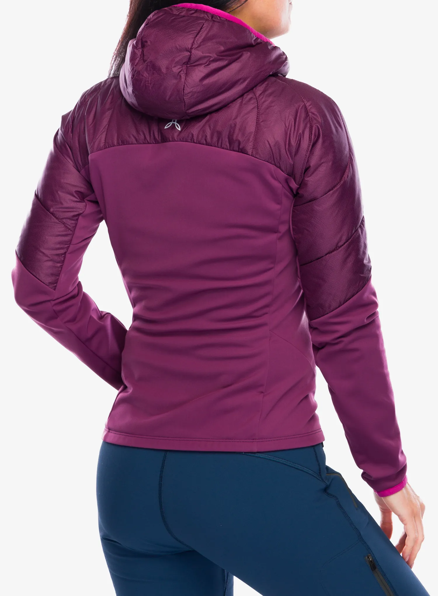Hybridní bunda dámská Montura Enigma Hybrid Jacket - wine red/baton rouge
