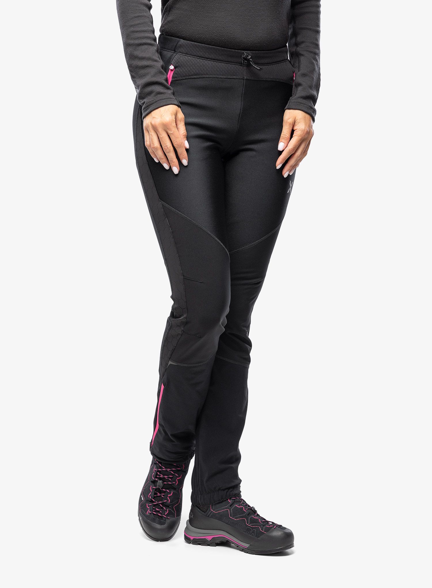 Skialpové kalhoty dámské Montura Evoque 2 Pants - black/intense violet