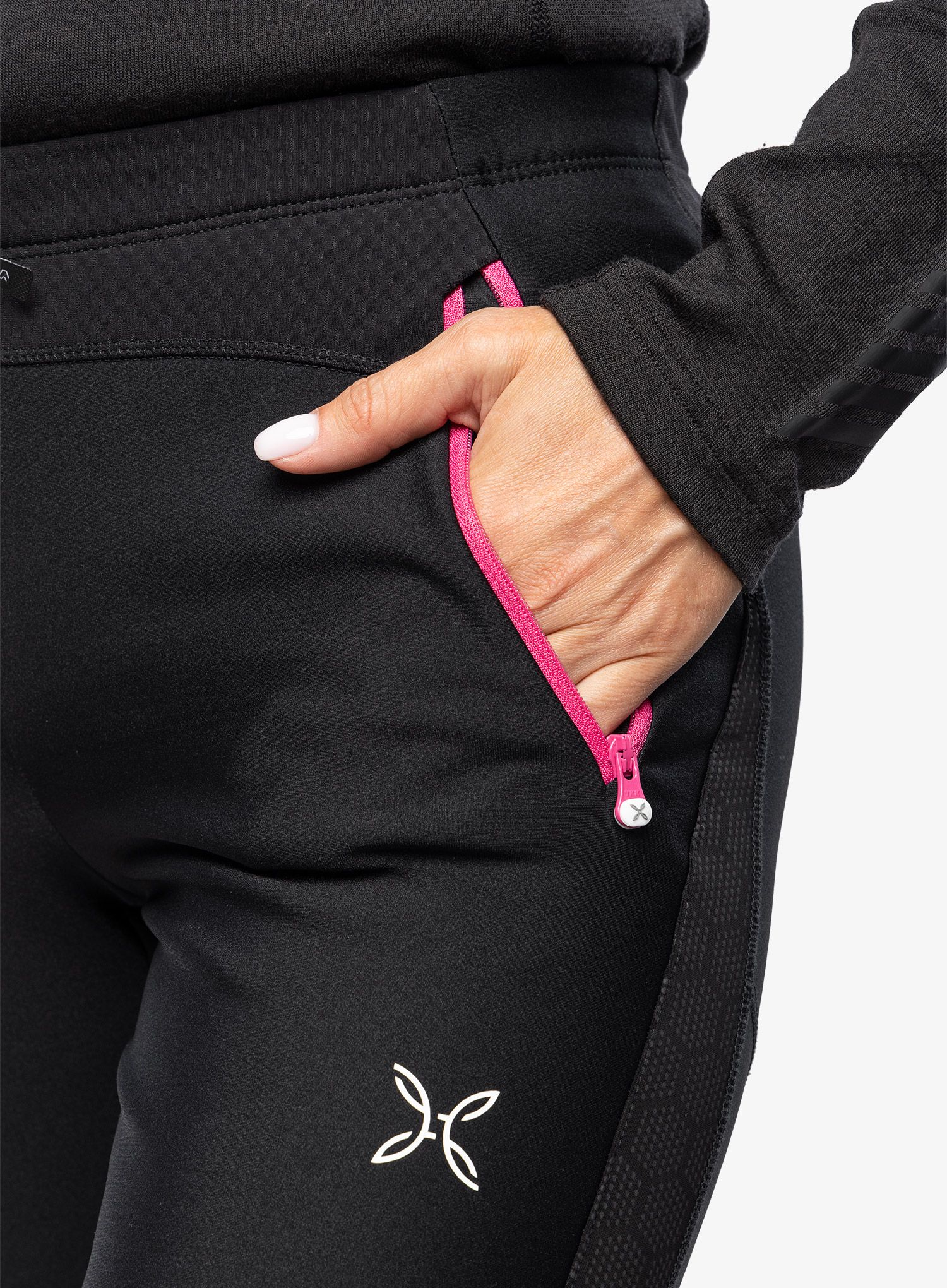 Skialpové kalhoty dámské Montura Evoque 2 Pants - black/intense violet