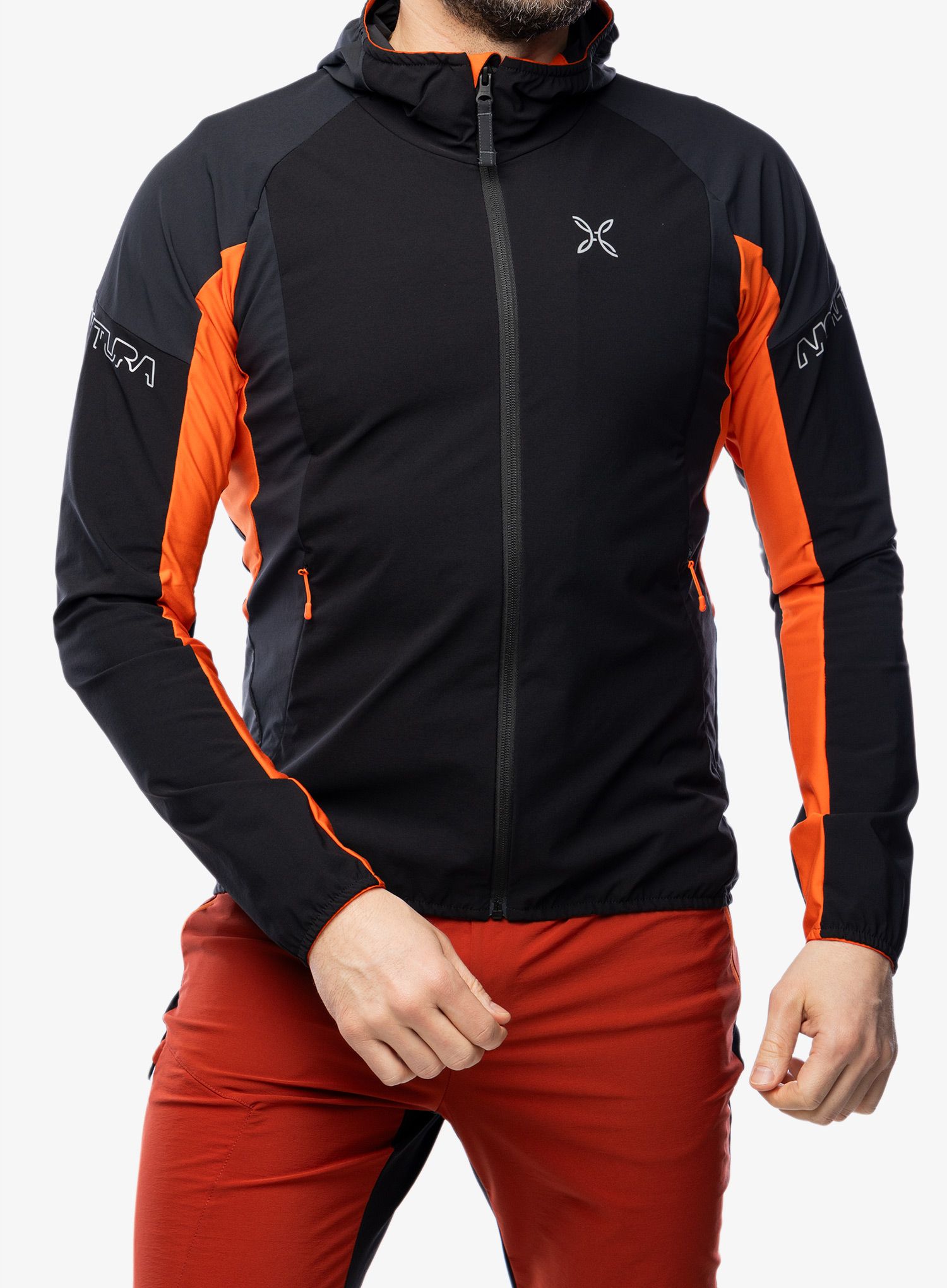 Větrovka Montura Flash Sky Jacket - black/bright orange