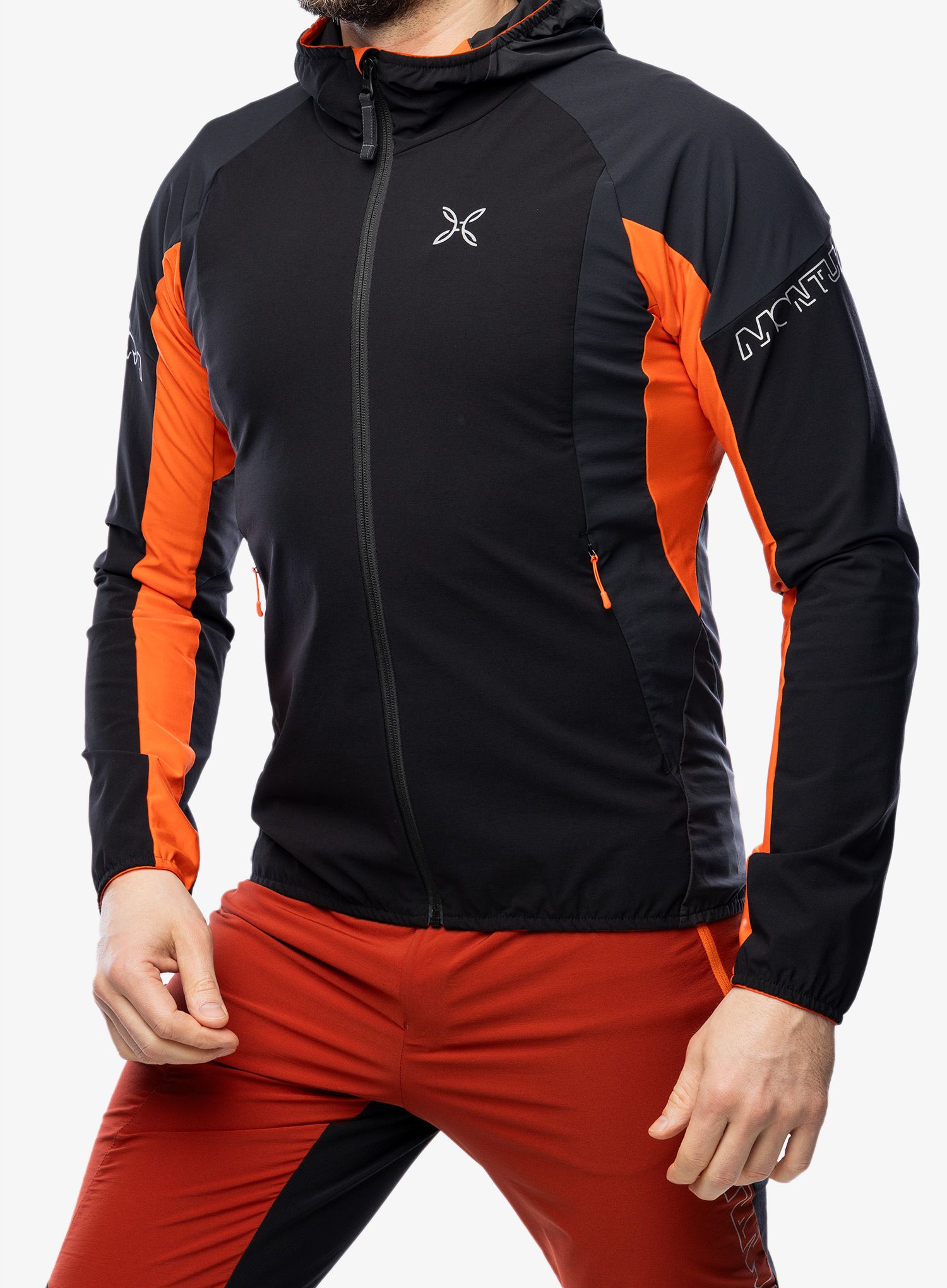 Větrovka Montura Flash Sky Jacket - black/bright orange