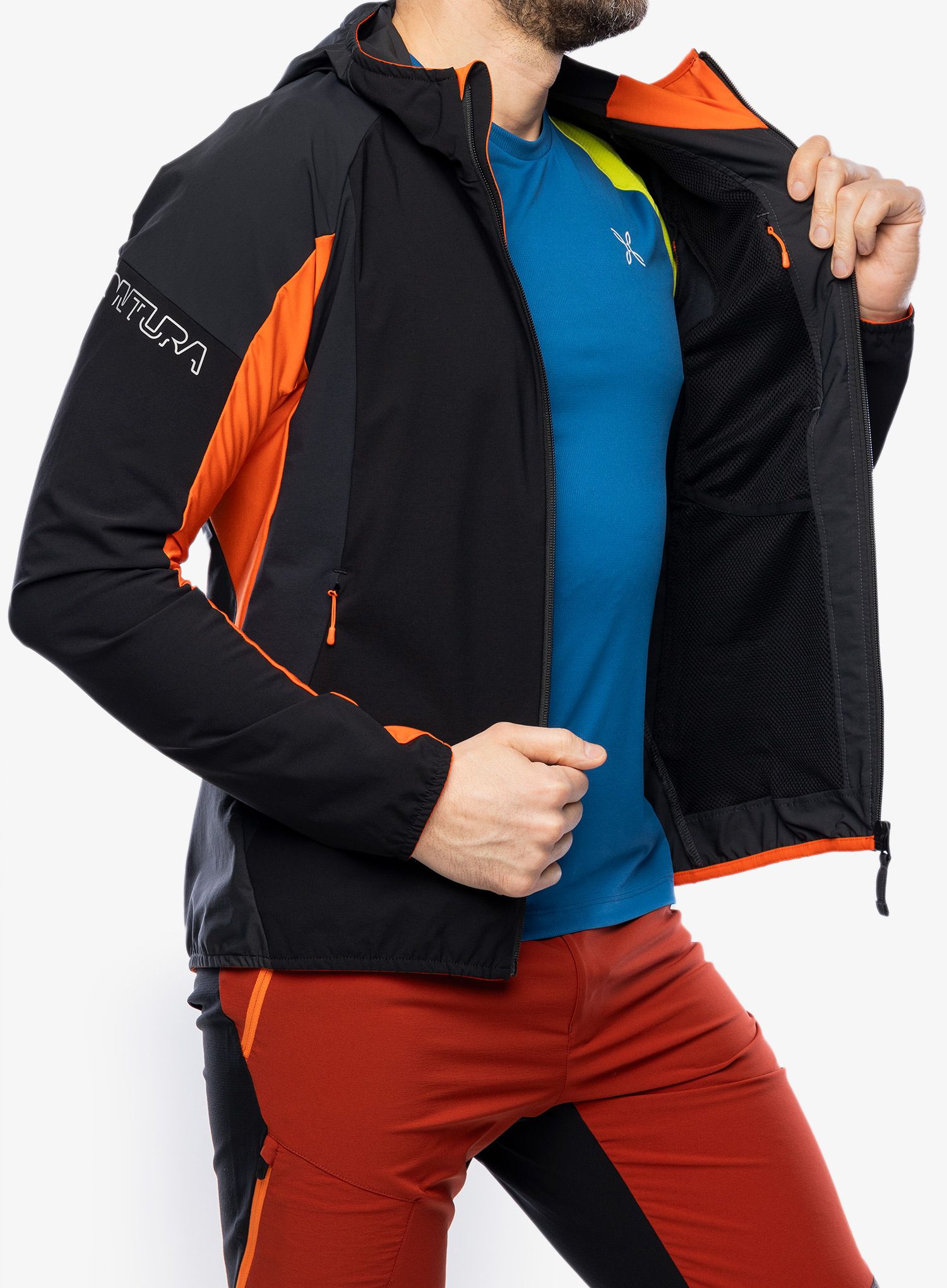 Větrovka Montura Flash Sky Jacket - black/bright orange