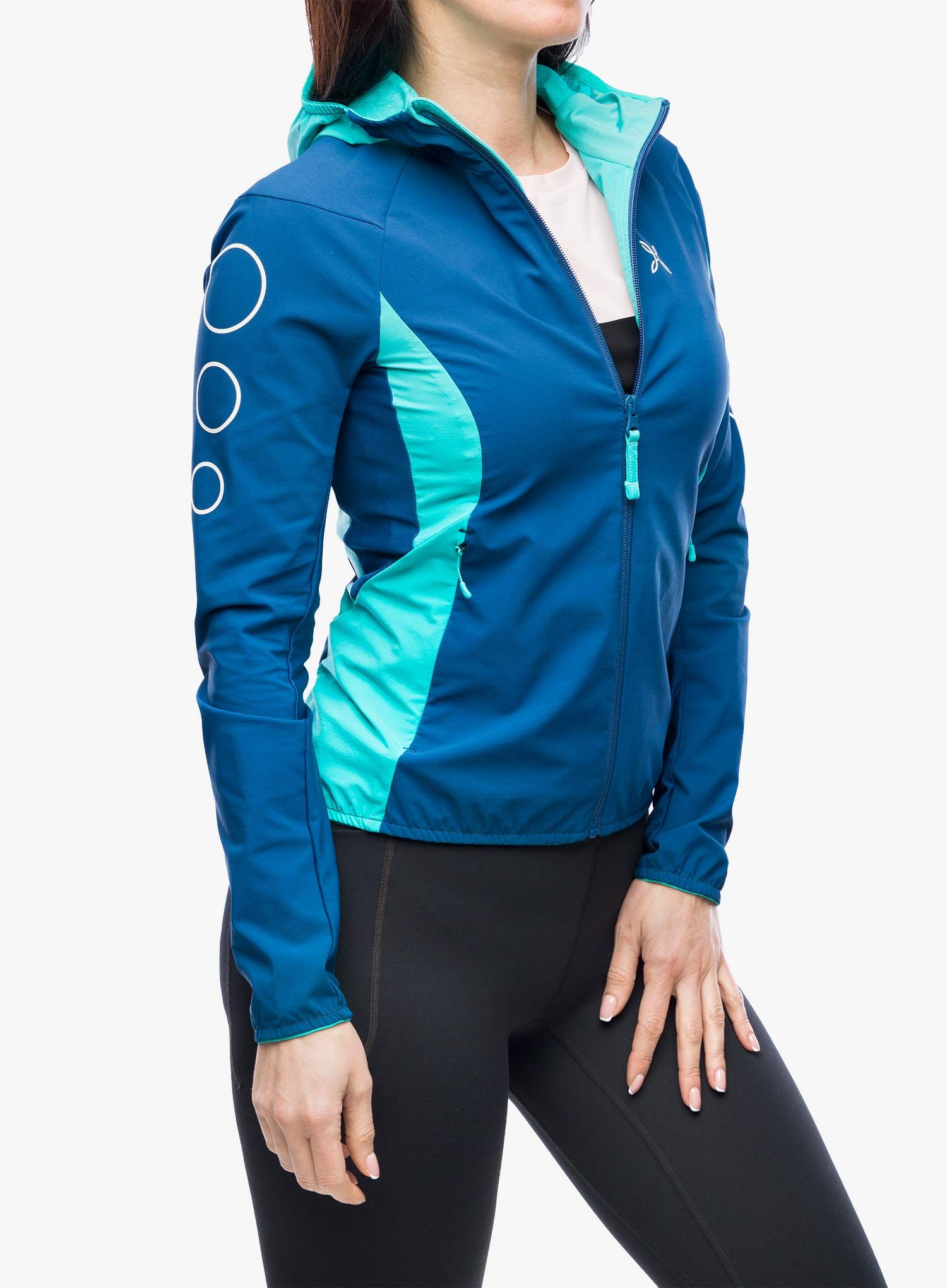 Bunda na běhání dámská Montura Flash Sky Jacket - deep blue/light blue