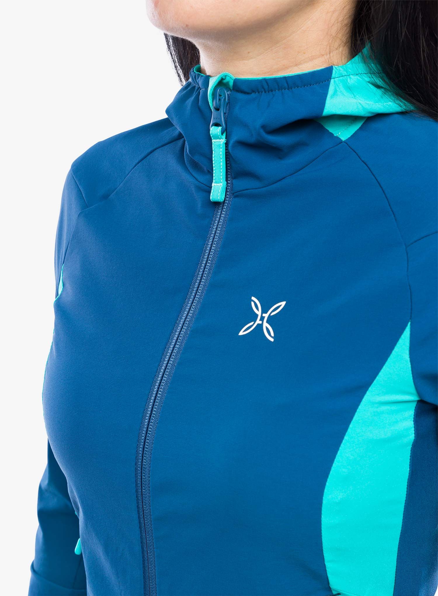Bunda na běhání dámská Montura Flash Sky Jacket - deep blue/light blue