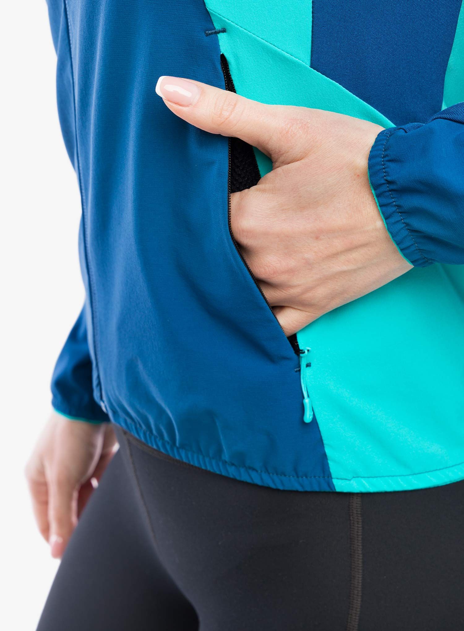 Bunda na běhání dámská Montura Flash Sky Jacket - deep blue/light blue