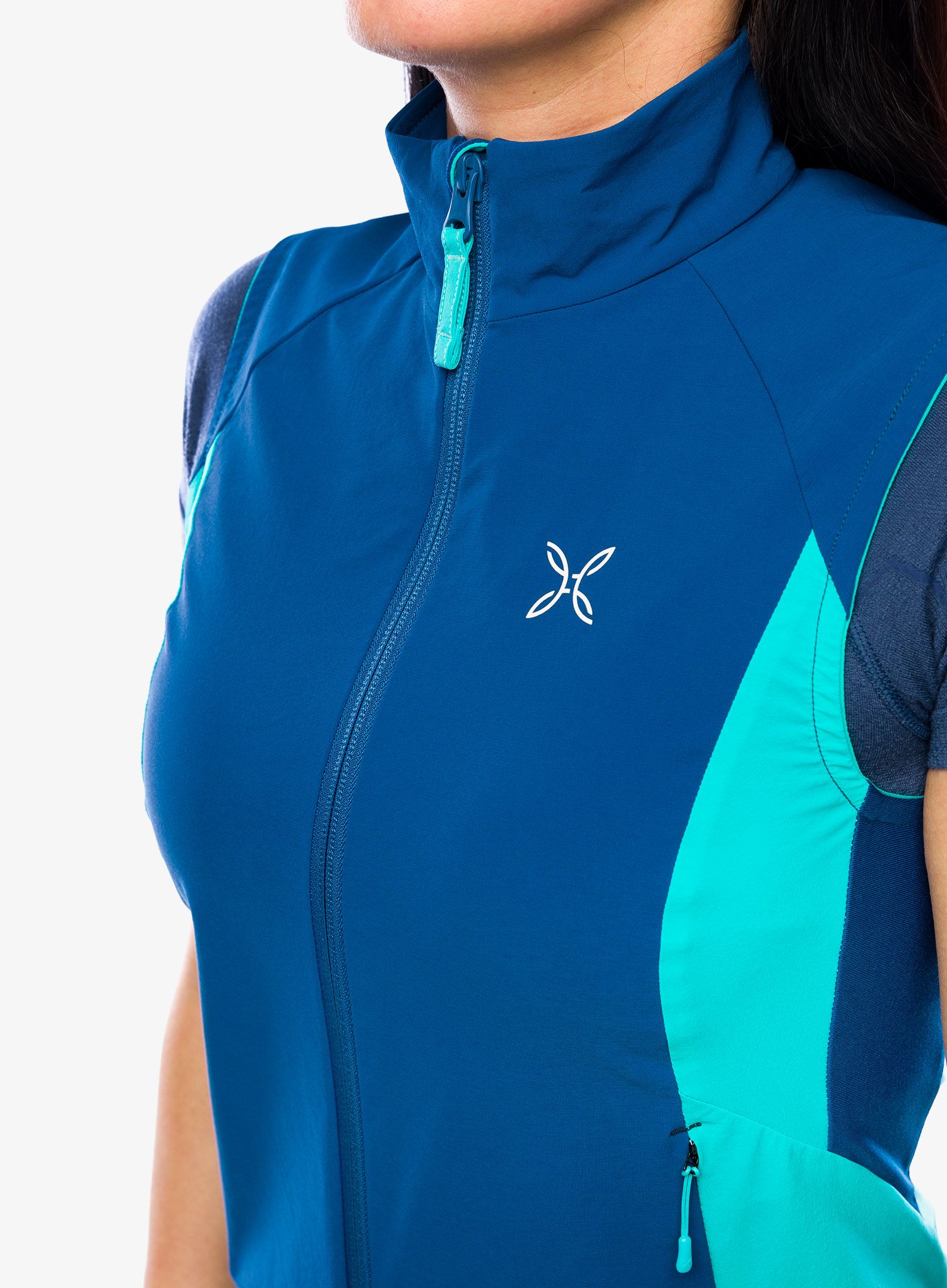Vesta dámská Montura Flash Sky Vest - deep blue/light blue