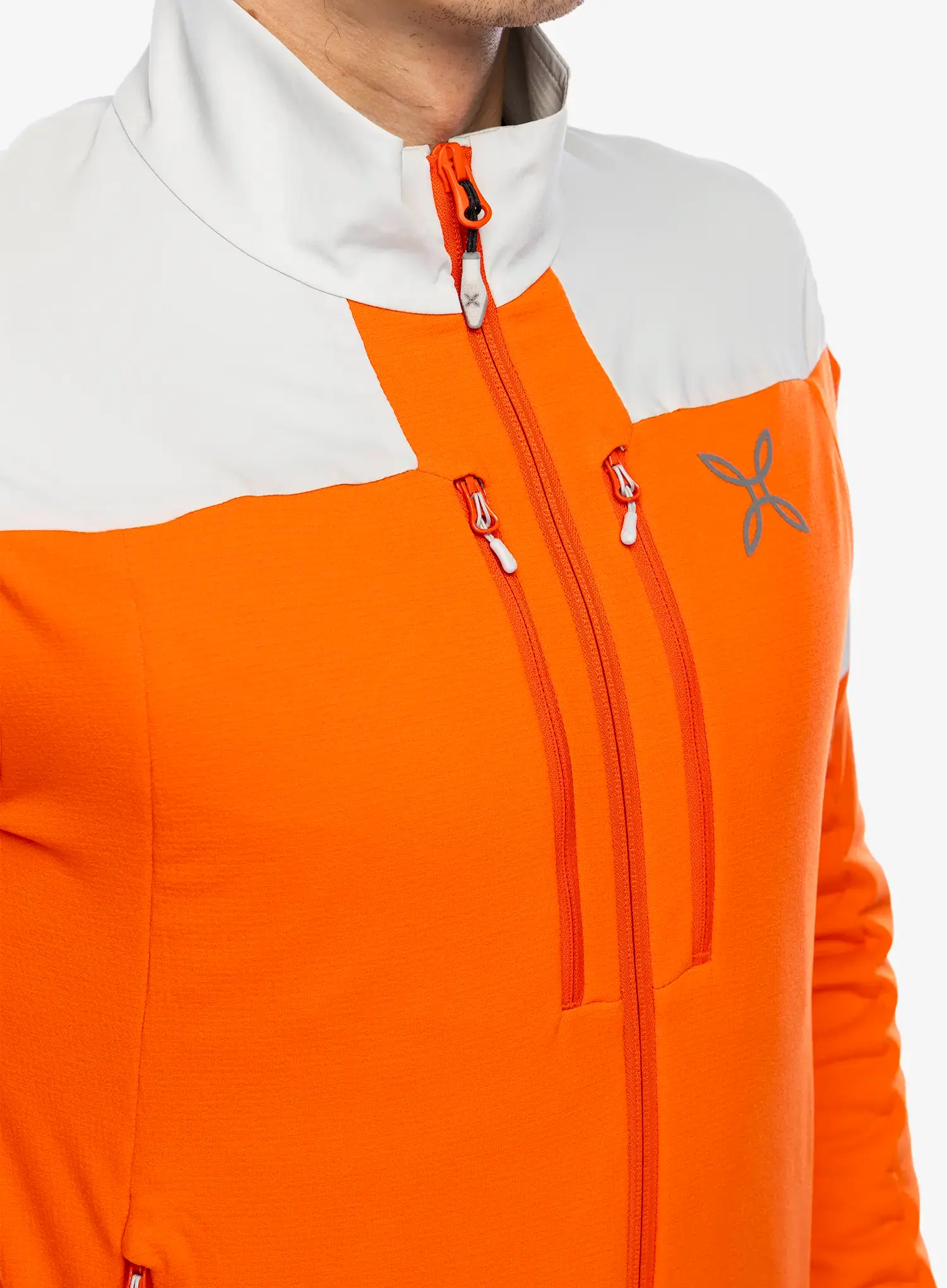 Mikina bez kapuce Montura Force Maglia - orange/quiet grey