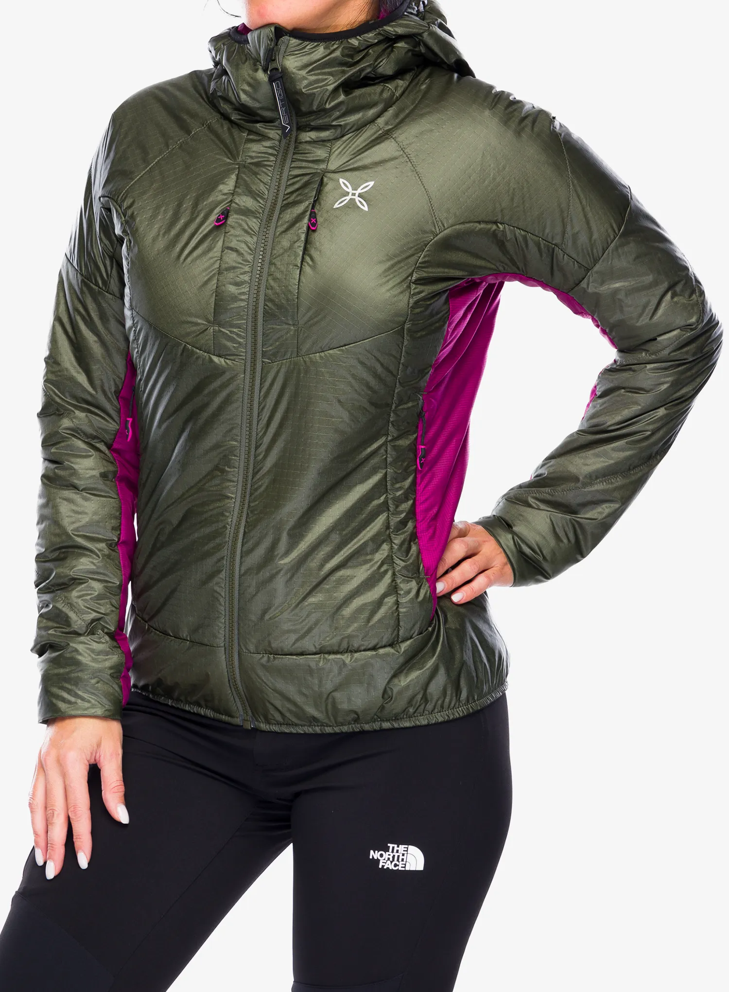 Zateplená bunda dámská Montura Force Primaloft Jacket - sage green/wine red