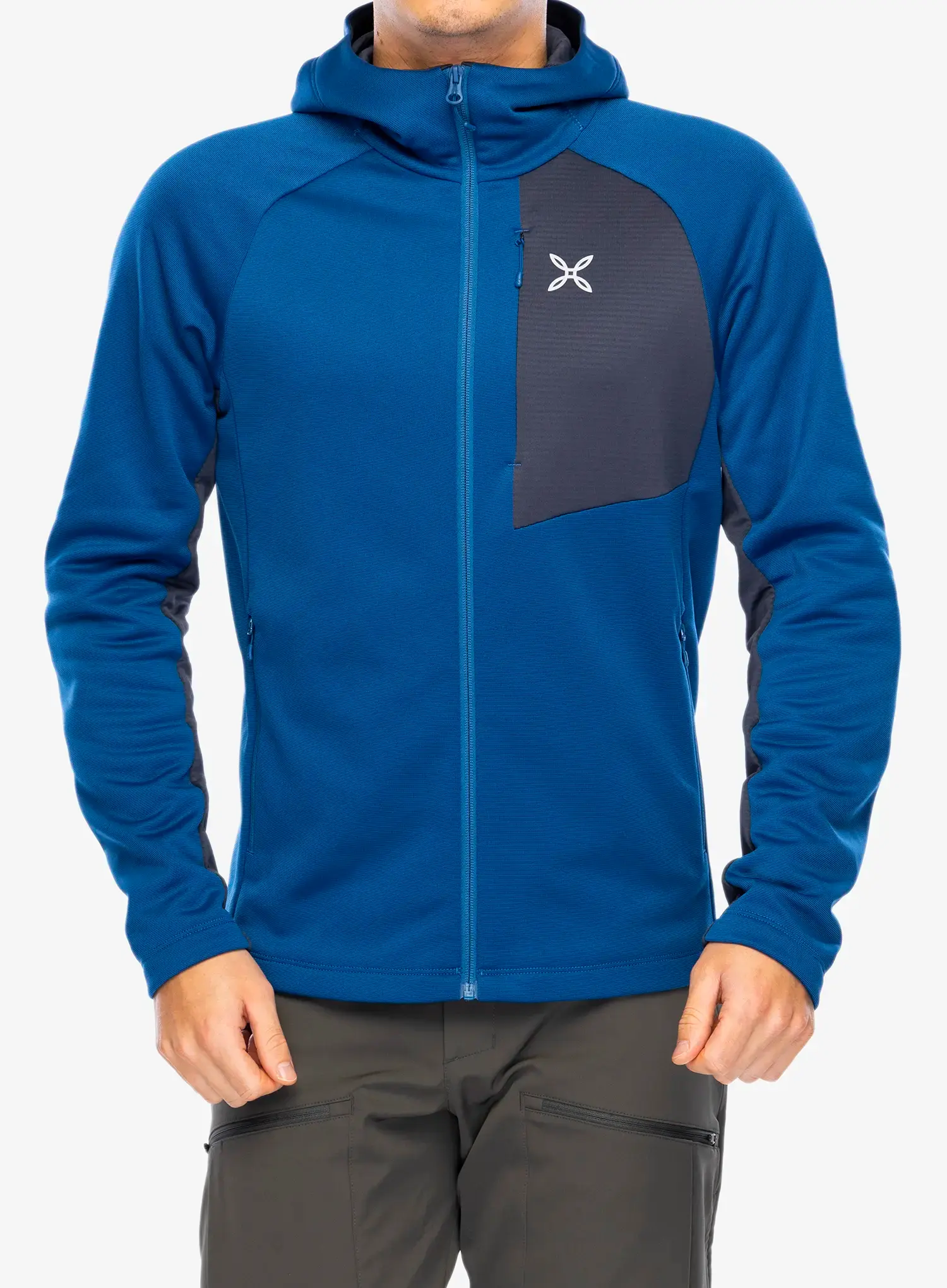 Fleece mikina Montura Groove Maglia - deep blue/graphite blue