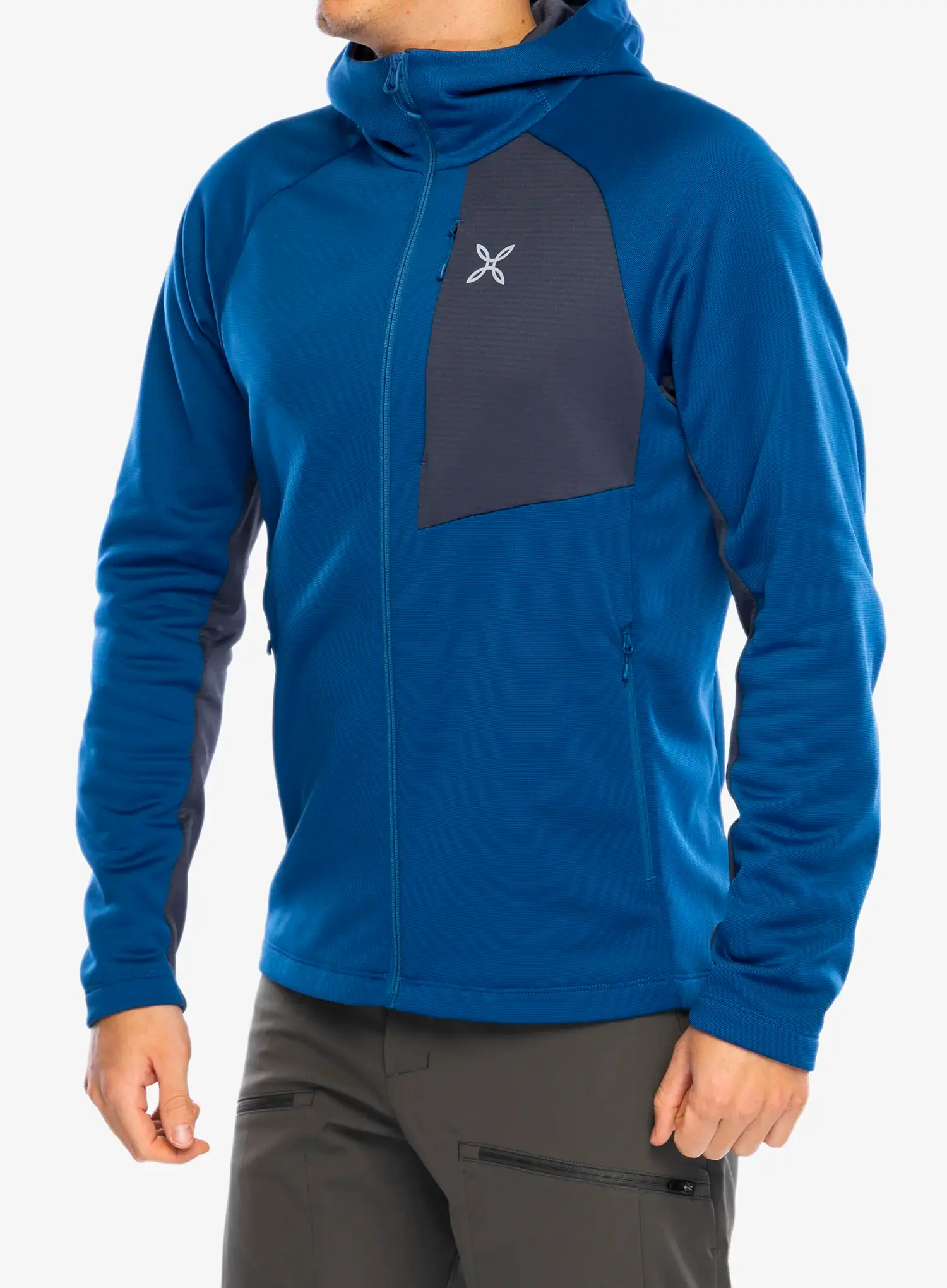 Fleece mikina Montura Groove Maglia - deep blue/graphite blue