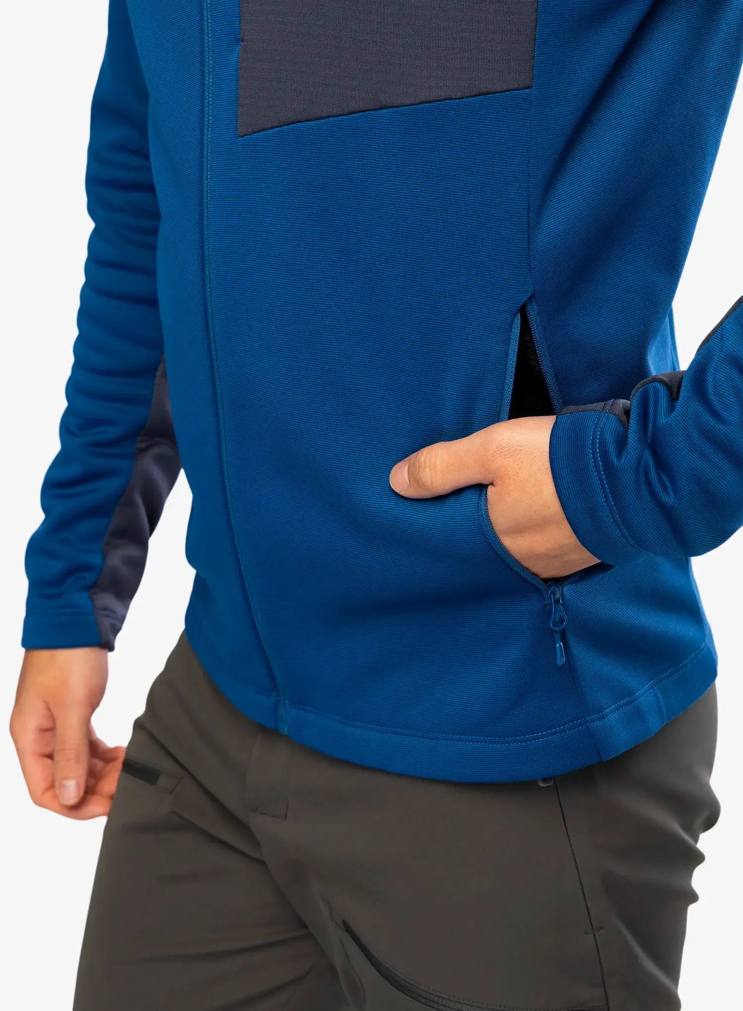 Fleece mikina Montura Groove Maglia - deep blue/graphite blue