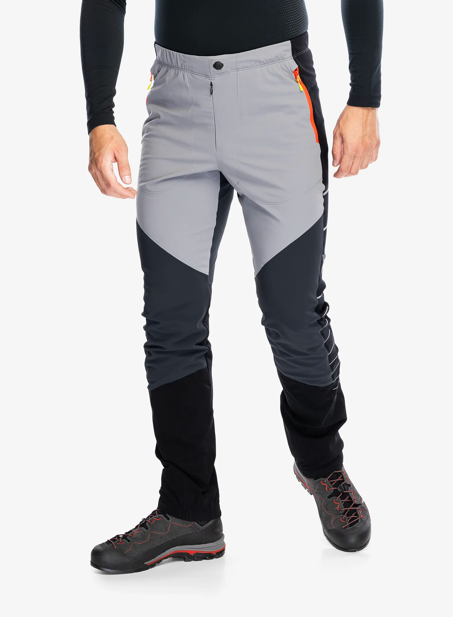 Turistické kalhoty Montura Inox Pants - mid grey/orange