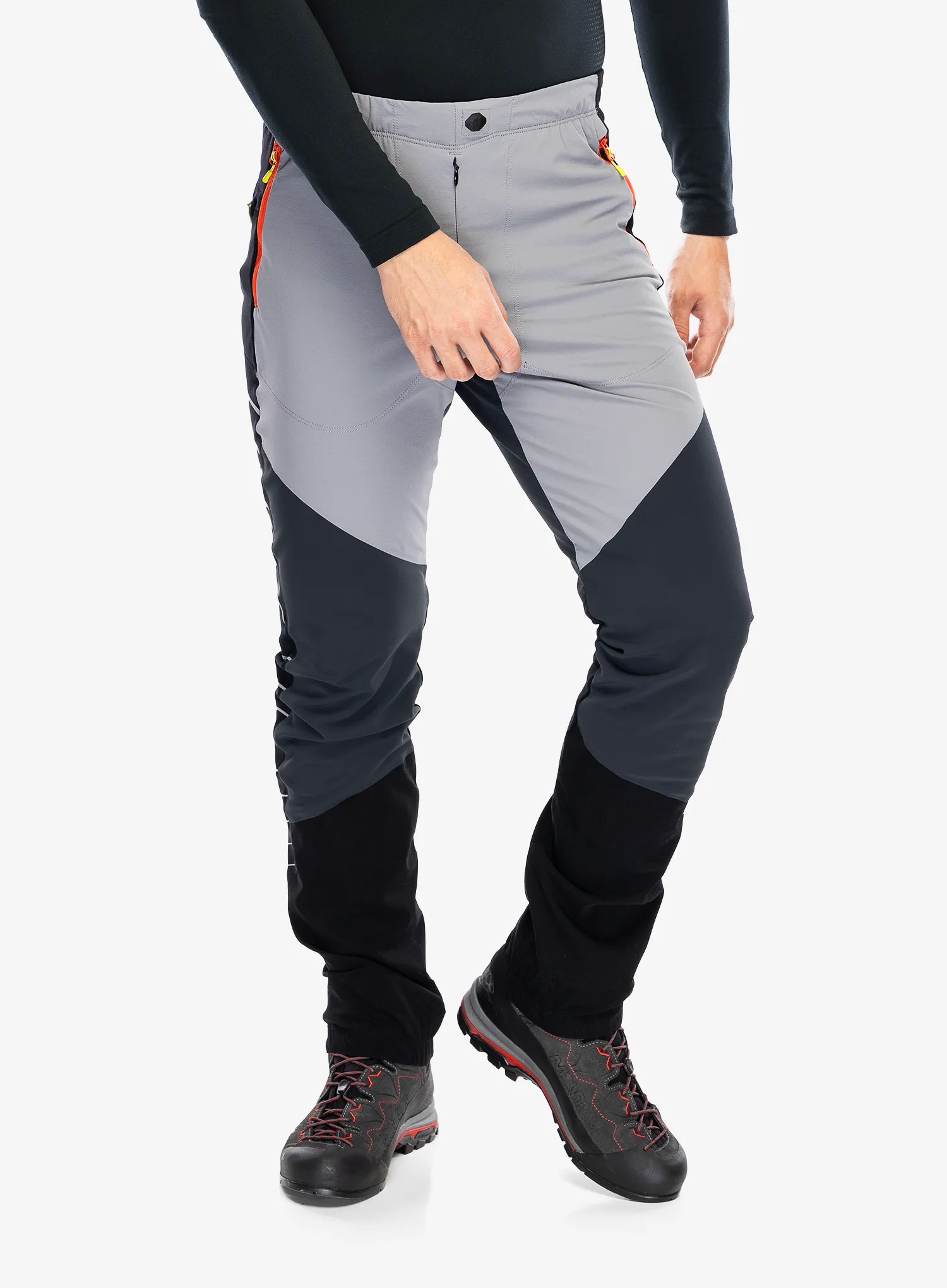 Turistické kalhoty Montura Inox Pants - mid grey/orange