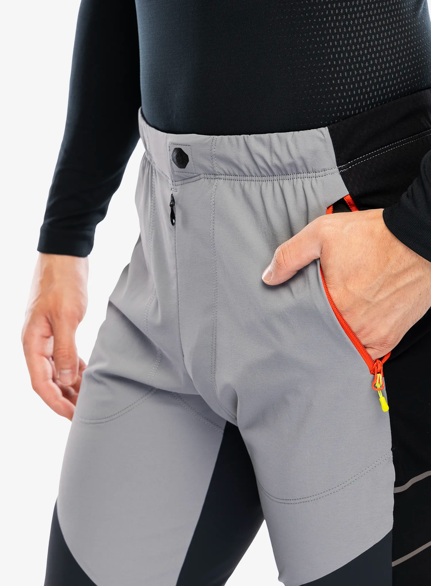 Turistické kalhoty Montura Inox Pants - mid grey/orange