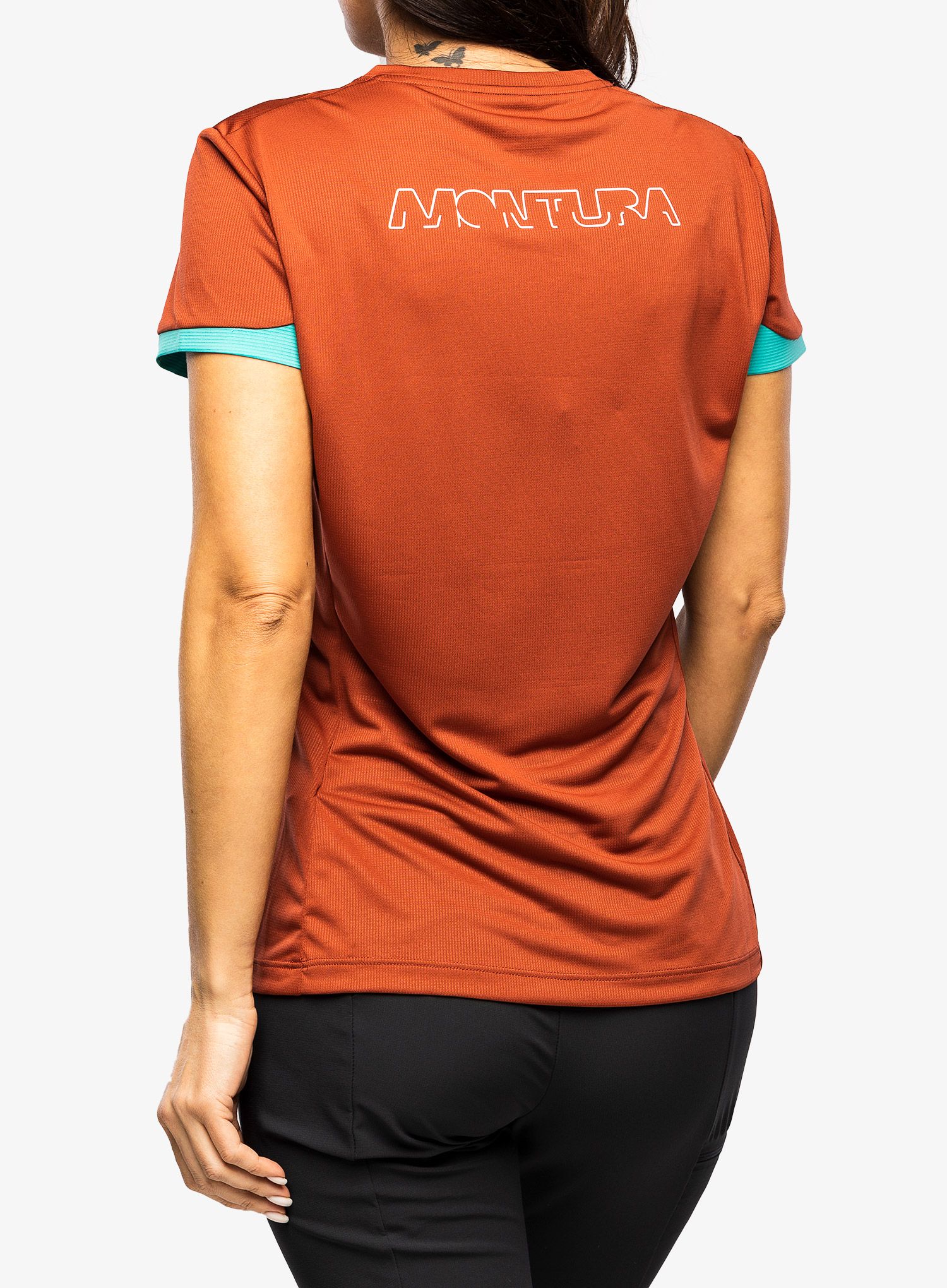 Dámské rychleschnoucí triko Montura Join T-Shirt - tobacco/care blue