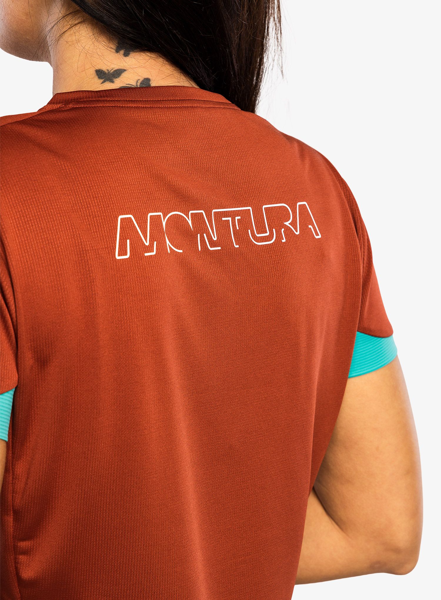 Dámské rychleschnoucí triko Montura Join T-Shirt - tobacco/care blue