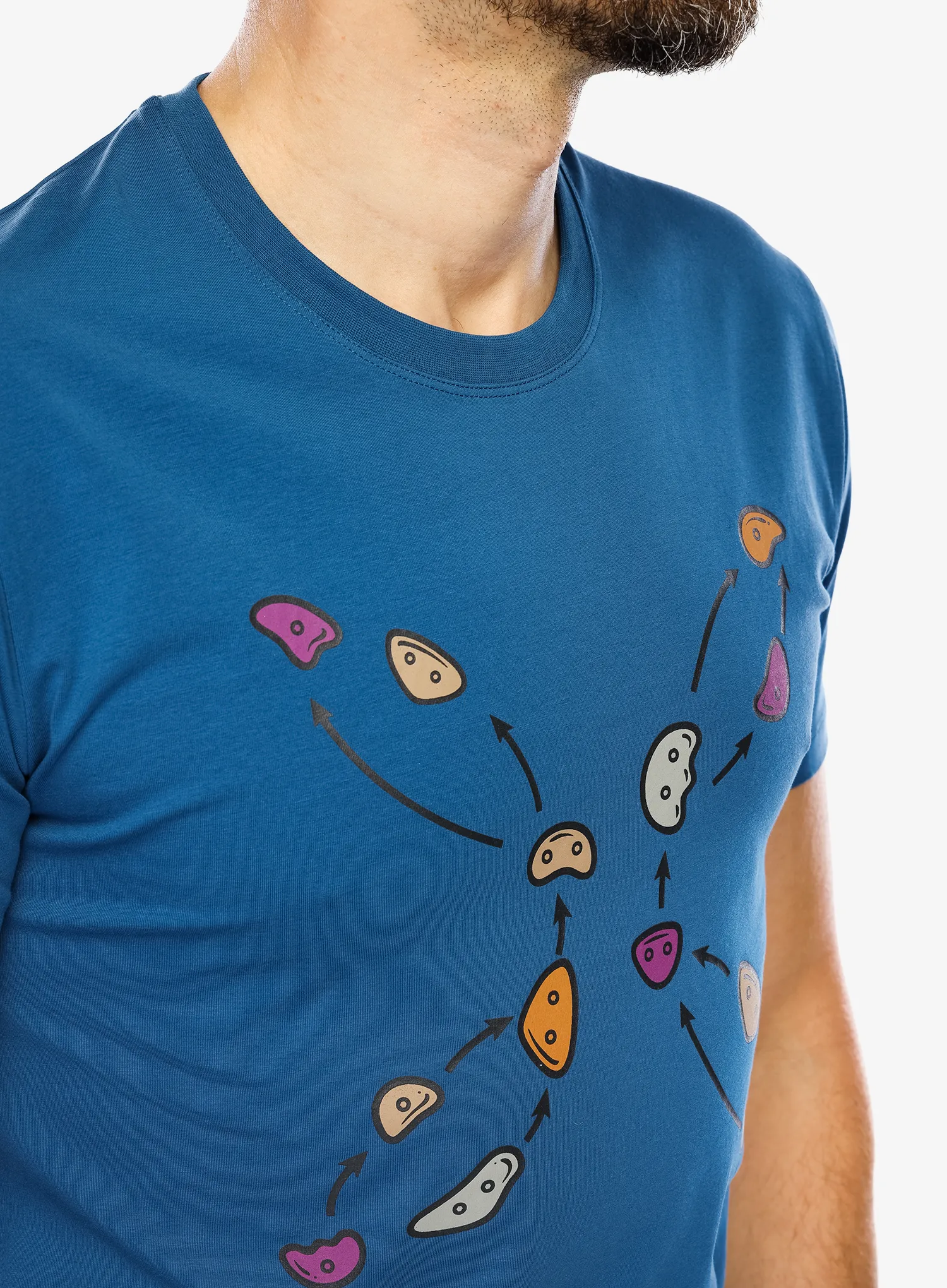 Tričko s potiskem Montura Jugs T-Shirt - deep blue