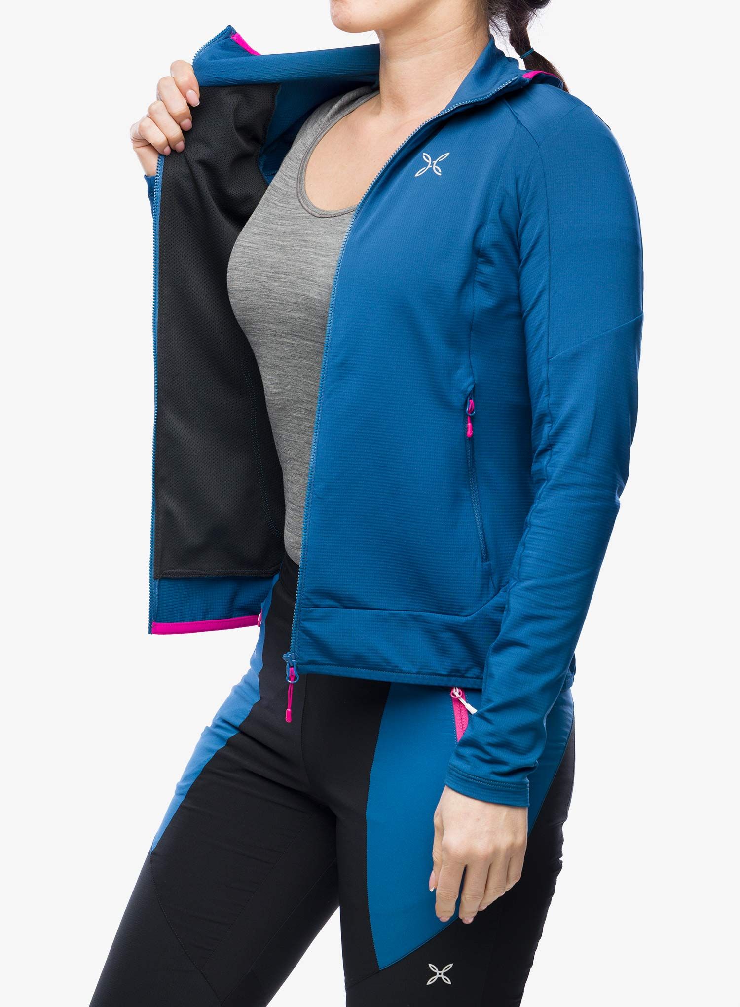 Dámská mikina Montura Light Revolution Maglia - deep blue/intense violet