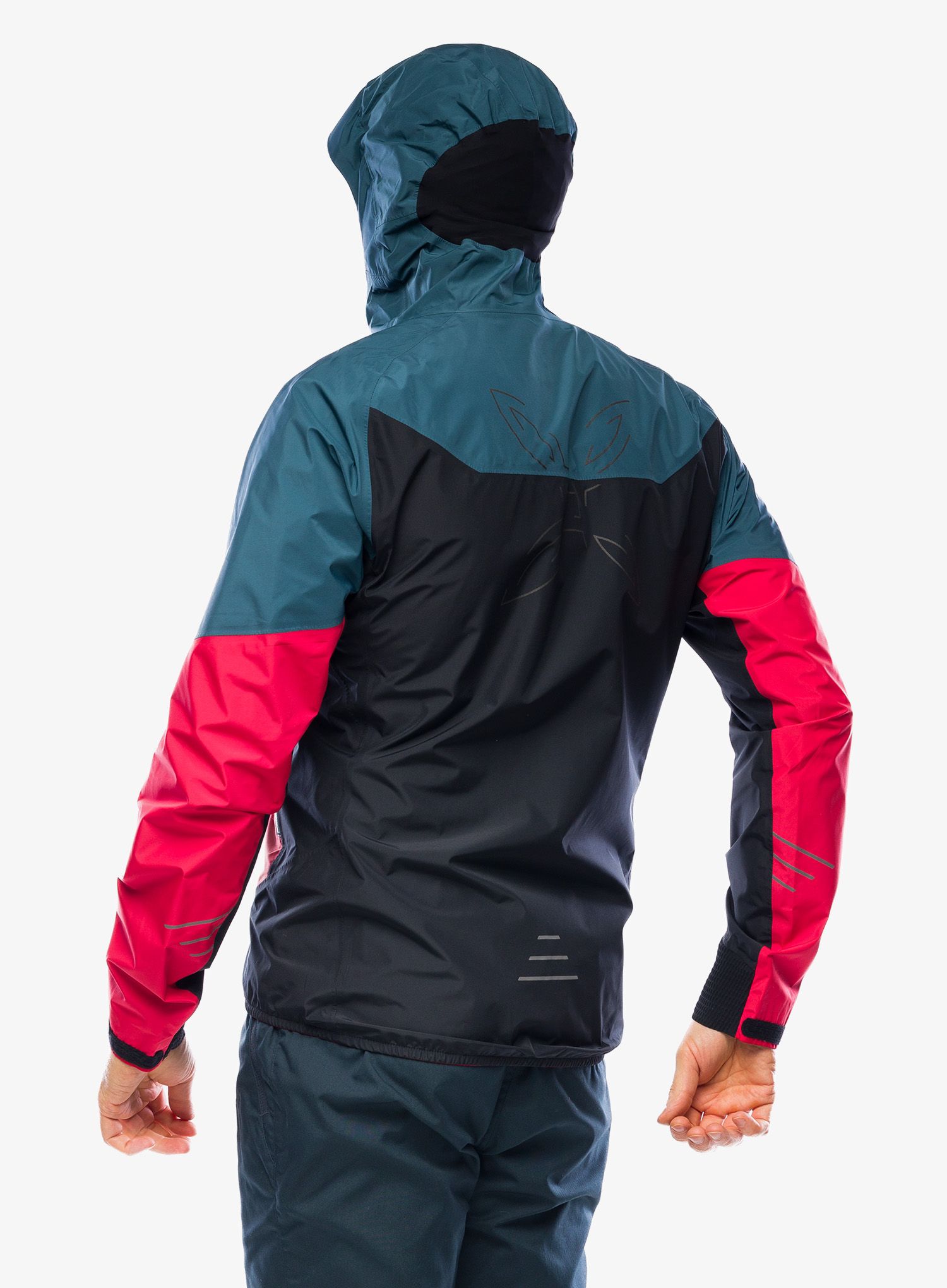 Bunda do deště Montura Pac Mind Jacket - red/blue