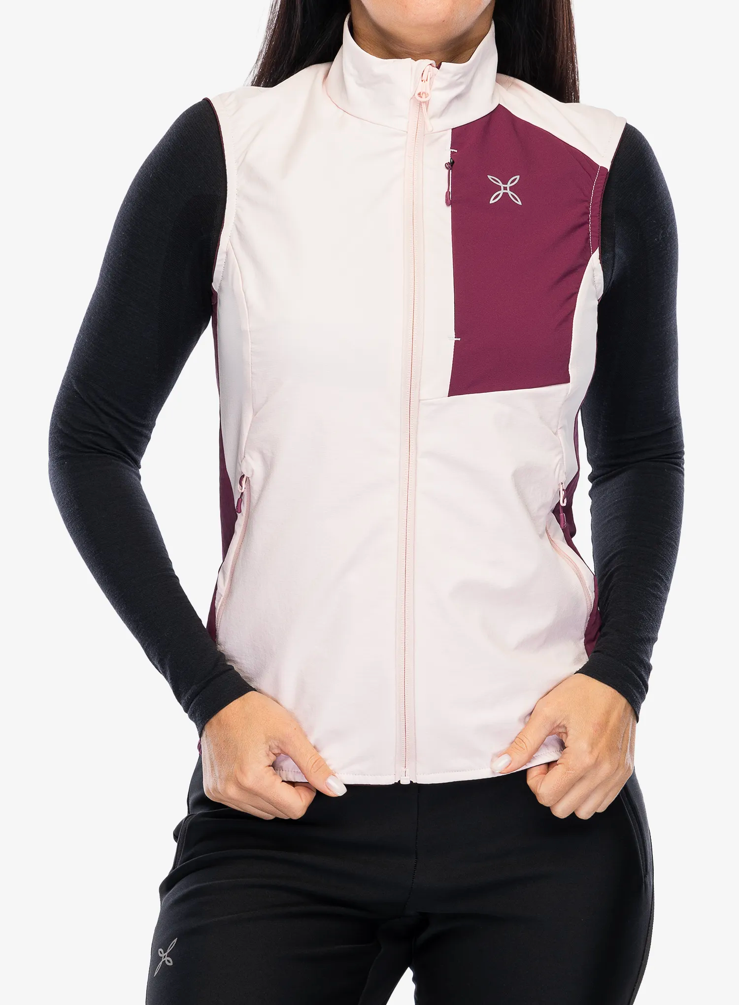 Vesta dámská Montura Peak Vest - light rose/wine red
