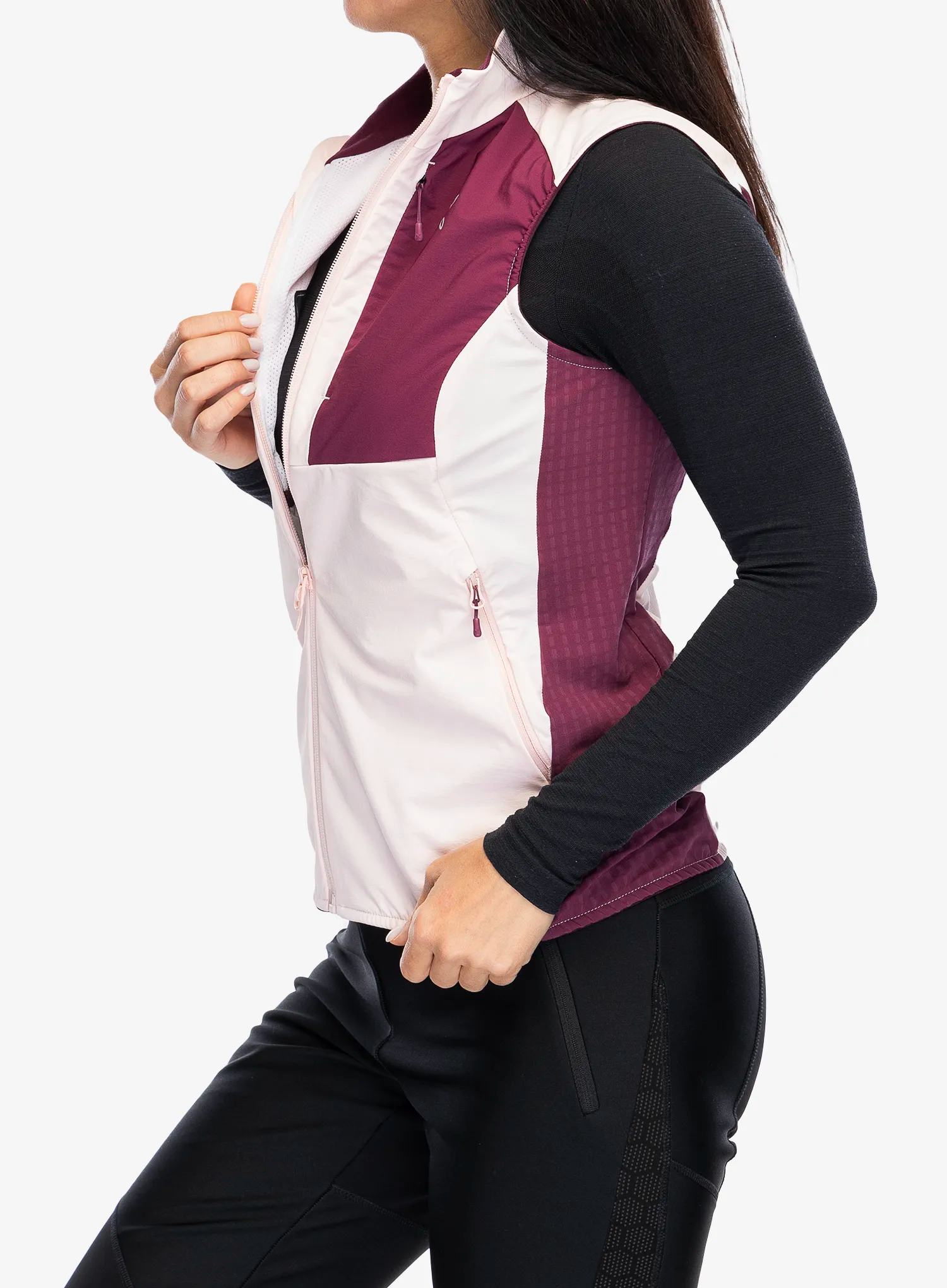 Vesta dámská Montura Peak Vest - light rose/wine red